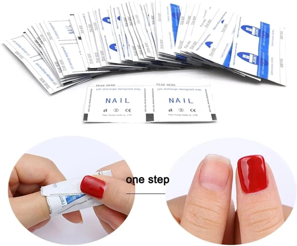 پدهای پاک کننده لاک ناخن - 100 عدد دستمال مرطوب سریع، بسته بندی جداگانه برای پاک کردن لاک ناخن پدهای پاک کننده لاک ناخن - 100 عدد دستمال مرطوب سریع، بسته بندی جداگانه برای پاک کردن لاک ناخن