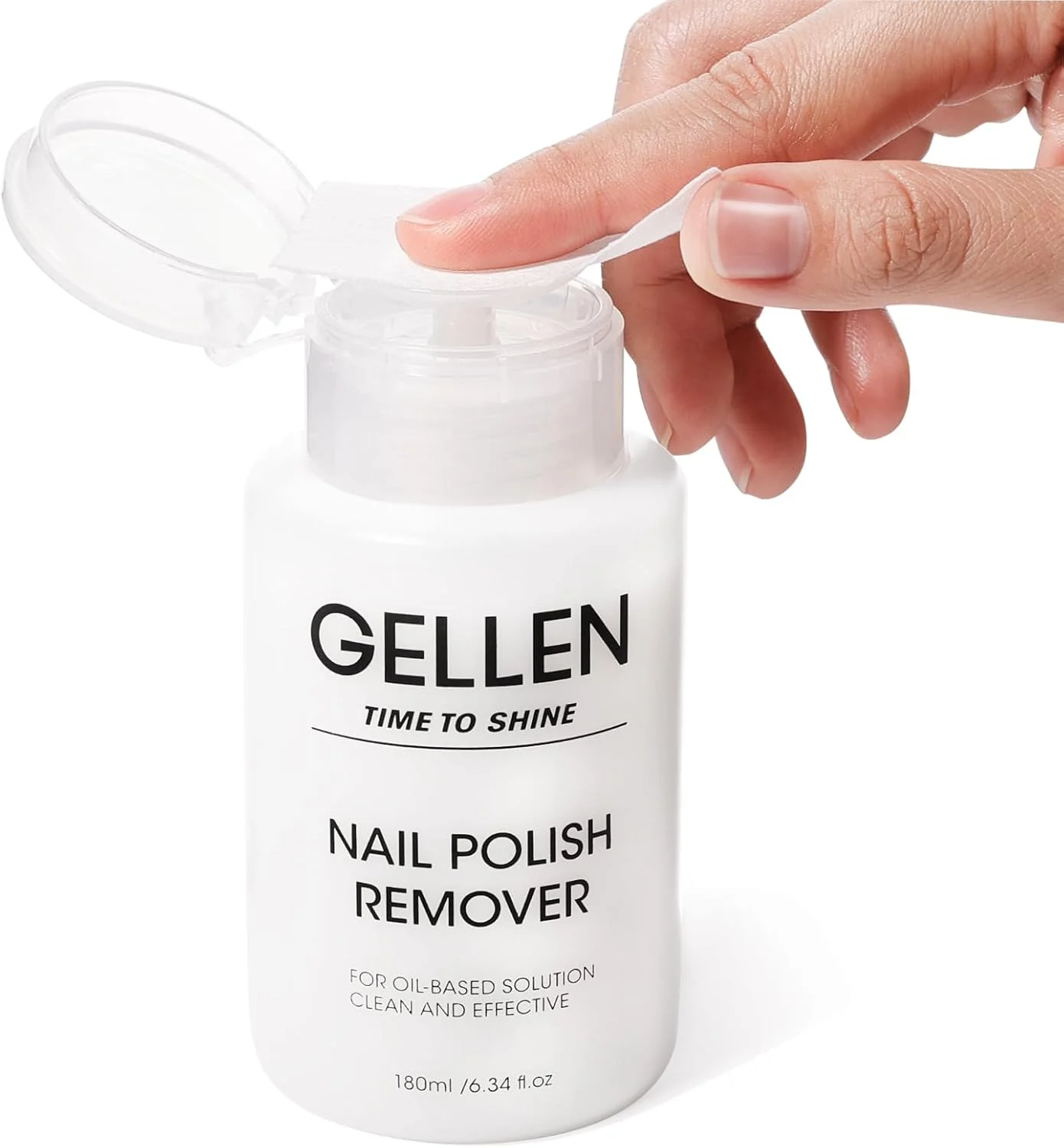 محلول پاک کننده لاک ناخن با رایحه شیر GELLEN، فاقد استون، مناسب برای لاک های خشک شونده سریع، محلول پاک کننده لاک ملایم، طراحی پمپی فوق العاده قوی، 188 میلی لیتر محلول پاک کننده لاک ناخن با رایحه شیر GELLEN، فاقد استون، مناسب برای لاک های خشک شونده سریع، محلول پاک کننده لاک ملایم، طراحی پمپی فوق العاده قوی، 188 میلی لیتر