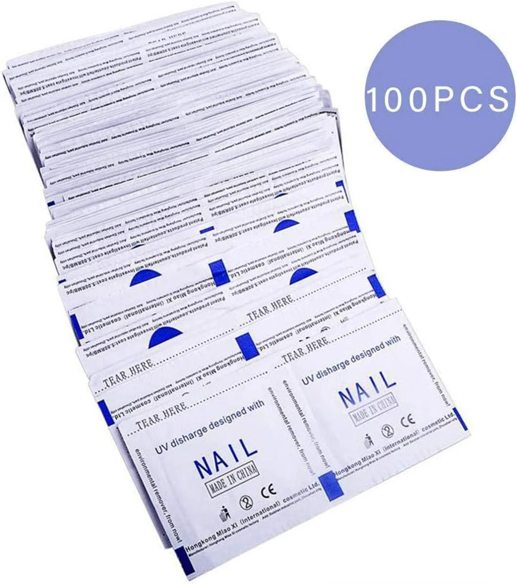 پدهای لاک پاک کن، 100 عدد در هر بسته، پدهای فویل دار برای پاک کردن لاک ژل، پاک کننده طراحی ناخن، لوازم جانبی مانیکور DIY پدهای لاک پاک کن، 100 عدد در هر بسته، پدهای فویل دار برای پاک کردن لاک ژل، پاک کننده طراحی ناخن، لوازم جانبی مانیکور DIY