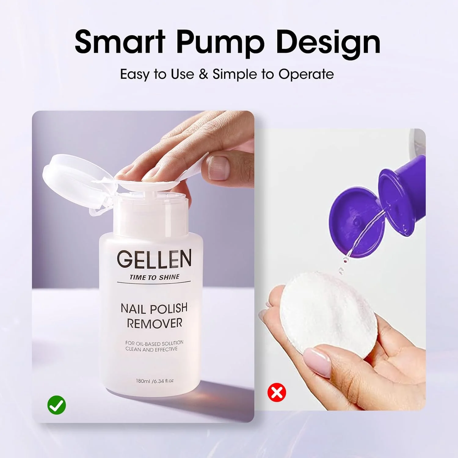 محلول پاک کننده لاک ژل Gellen، محلول پاک کننده لاک ناخن بدون استون برای لاک های خشک شونده سریع، پمپ محلول پاک کننده لاک ناخن صاف، محلول پاک کننده لاک ناخن فوق العاده قوی، 180 میلی لیتر محلول پاک کننده لاک ژل Gellen، محلول پاک کننده لاک ناخن بدون استون برای لاک های خشک شونده سریع، پمپ محلول پاک کننده لاک ناخن صاف، محلول پاک کننده لاک ناخن فوق العاده قوی، 180 میلی لیتر