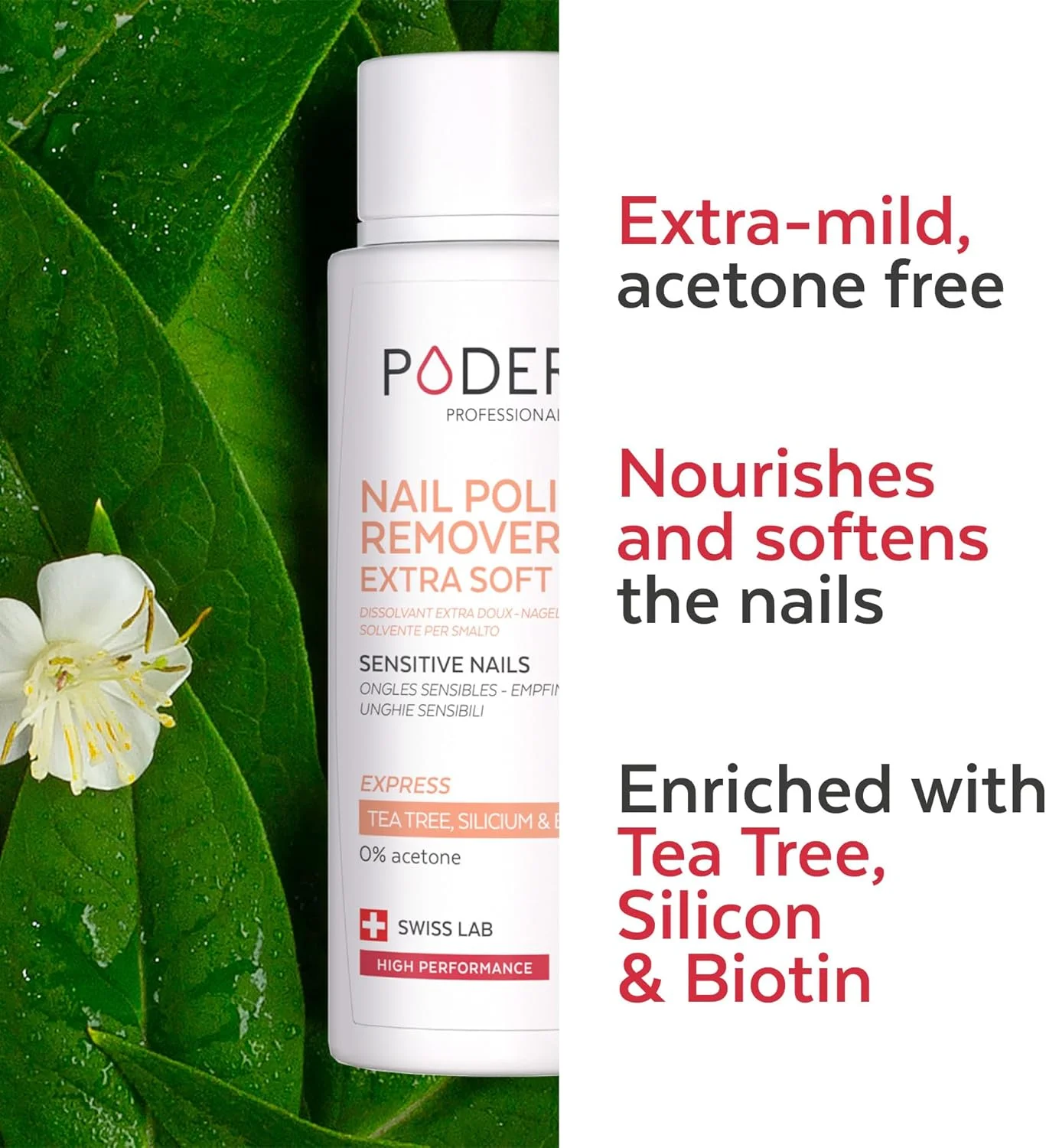 پاک کننده لاک ناخن بسیار ملایم پودرم با روغن درخت چای - پاک کننده سریع و آسان لاک ناخن - بدون استون - تقویت کننده و مغذی ناخن ها - 100 میلی لیتر - لابراتوار سوئیس پاک کننده لاک ناخن بسیار ملایم پودرم با روغن درخت چای - پاک کننده سریع و آسان لاک ناخن - بدون استون - تقویت کننده و مغذی ناخن ها - 100 میلی لیتر - لابراتوار سوئیس