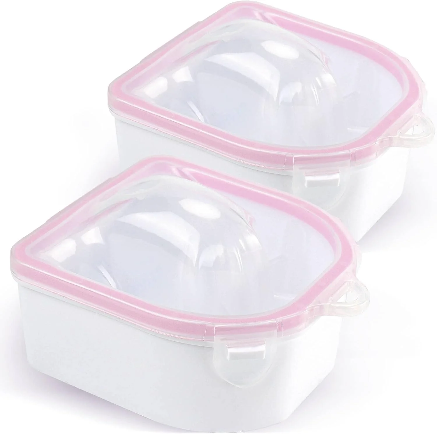 (2 عدد) - کاسه خیساندن ناخن 2 عددی، کاسه های مانیکور دو لایه، کاسه های خیساندن استون ضخیم شده ارتقا یافته، کاسه پاک کننده لاک ژل برای ناخن های اکریلیک (2 عدد) - کاسه خیساندن ناخن 2 عددی، کاسه های مانیکور دو لایه، کاسه های خیساندن استون ضخیم شده ارتقا یافته، کاسه پاک کننده لاک ژل برای ناخن های اکریلیک