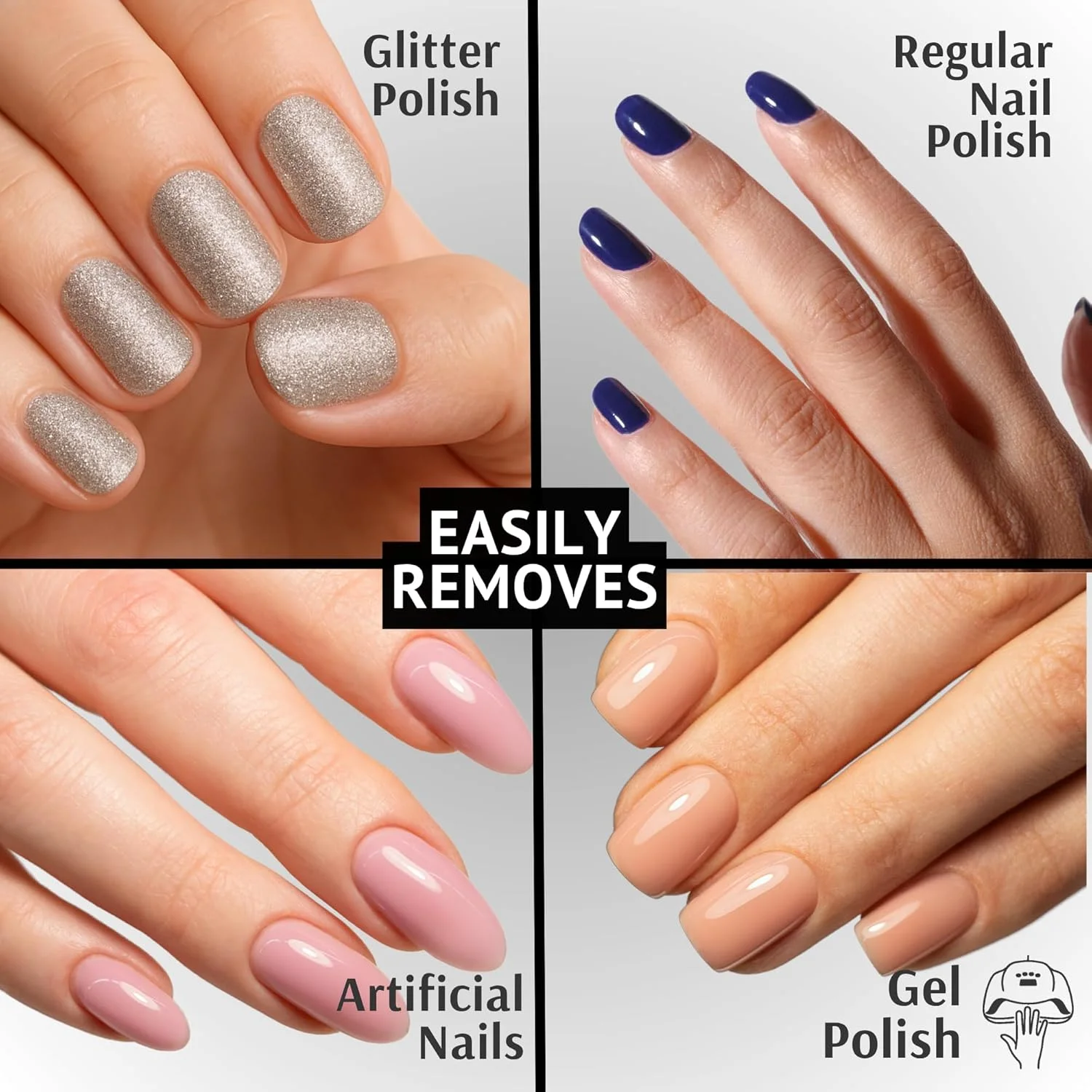 محلول پاک کننده لاک ژل ناخن 100% استون Pronto برای ناخن | پاک کننده لاک ناخن استون و پاک کننده ژل برای ناخن، چسب، ژل، اکریلیک و دیپ | 236 میلی لیتر (بسته 2 عددی)