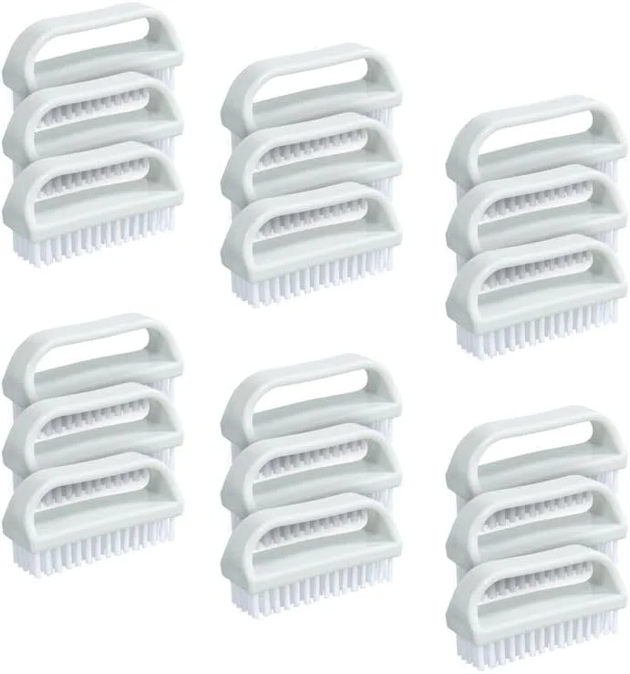 برس ناخن برای تمیز کردن ناخن های دست، برس اسکراب ناخن، برس تمیز کننده ناخن پا و دست - برس اسکراب کوچک - برس تمیز کننده سفت همه منظوره برای خانه، آشپزخانه، محل کار، (18 عدد)