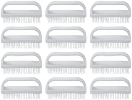 برس ناخن Superio برای تمیز کردن ناخن های دست، برس اسکراب ناخن، برس تمیز کننده ناخن پا و دست - برس اسکراب کوچک - برس تمیز کننده سفت همه منظوره برای خانه، آشپزخانه، محل کار، (12 عدد)