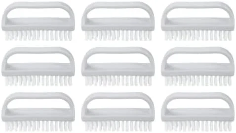 برس ناخن Superio برای تمیز کردن ناخن های دست، برس اسکراب ناخن، برس تمیز کننده ناخن پا و دست - برس اسکراب کوچک - برس تمیز کننده سفت همه منظوره برای خانه، آشپزخانه، کار، (9 عدد)