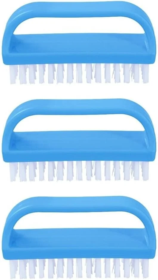 برس ناخن شوی دسته دار Superio، بسته 3 عددی، برس بادوام برای تمیز کردن انگشتان دست و پا، برس تمیز کننده چند منظوره ناخن - موهای زبر، استفاده آسان (بسته 3 عددی)