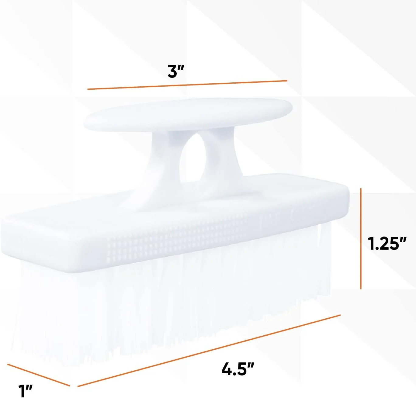 مجموعه برس ناخن سوپریو (6 عددی)، برس تمیز کننده با دسته، برس بادوام برای تمیز کردن انگشتان پا، ناخن های دست، برس اسکراب دست، تمیز کردن تمام سطوح، برس اسکراب سنگین با موهای سفت، استفاده آسان (سفید)