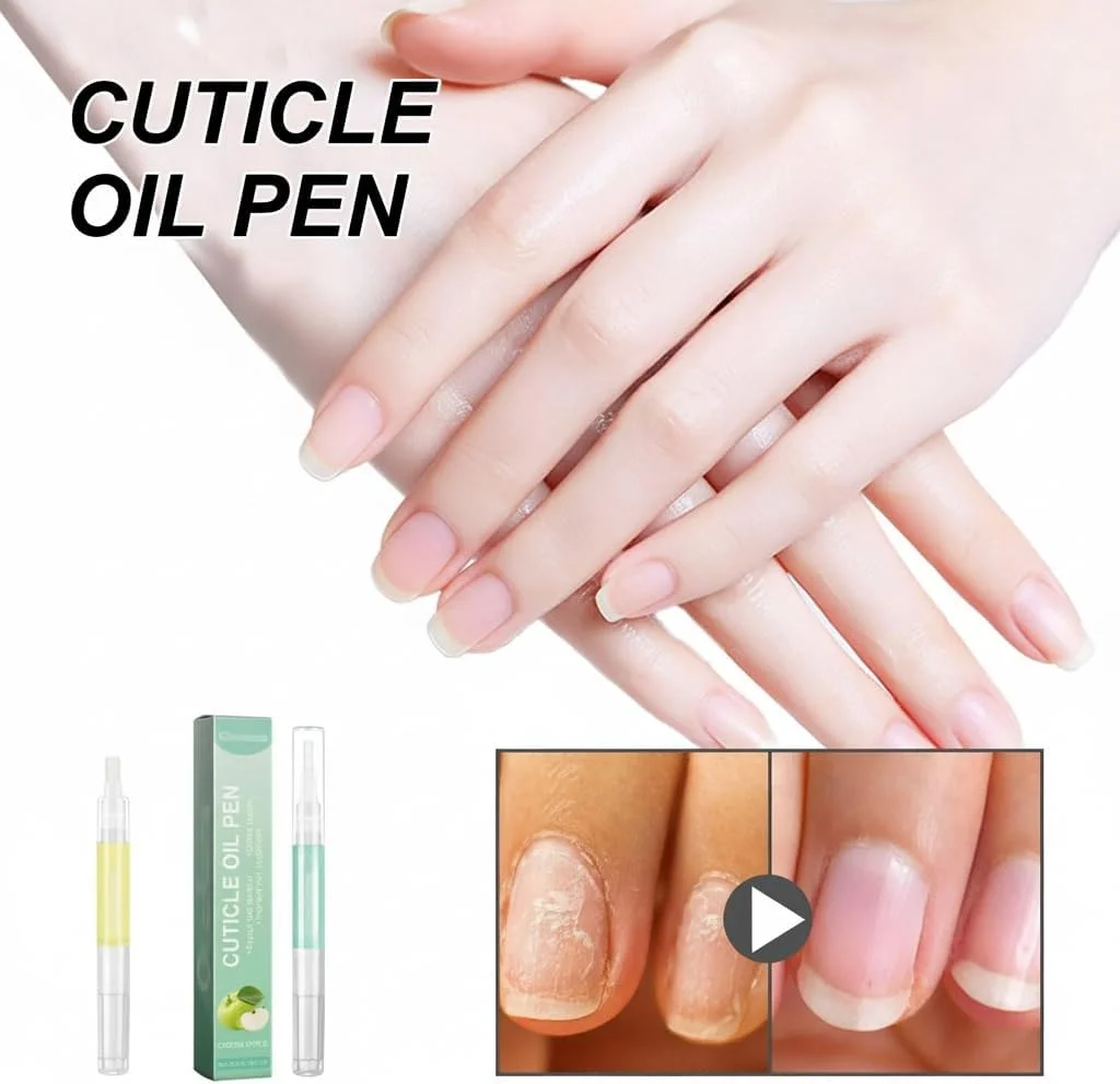 قلم روغن کوتیکول طبیعی، نرم کننده احیا کننده ناخن و کوتیکول با ویتامین E برای ترمیم، تقویت و محافظت، مراقبت شبانه از ناخن برای پوست آسیب دیده و ناخن های نازک