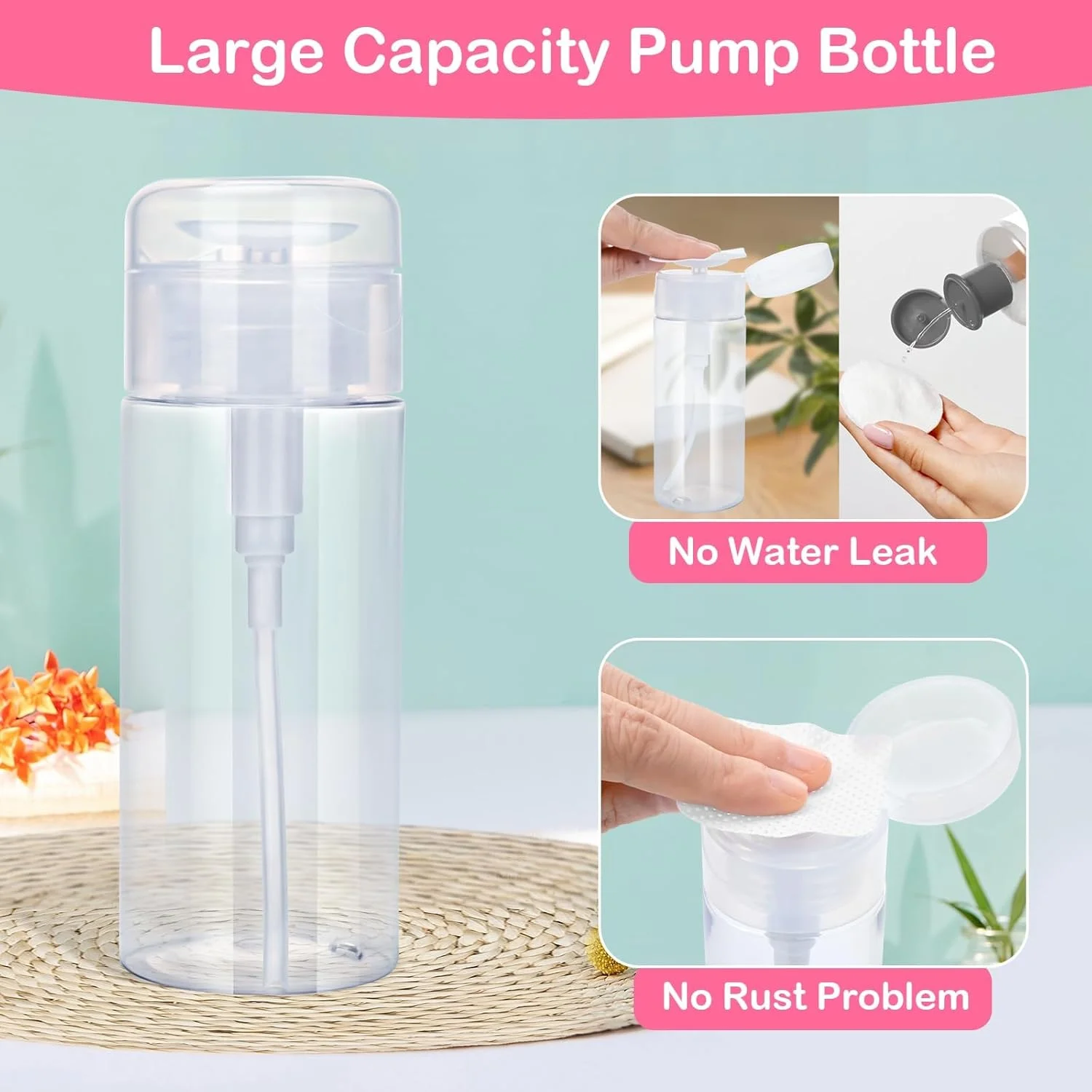 پدهای بدون پرز ناخن 1080 عددی، پد لاک پاک کن به همراه پمپ پخش کننده، پدهای نرم و غیر بافته شده برای پاک کردن لاک و لوازم ناخن - سفید (1 * فشردن بطری) پدهای بدون پرز ناخن 1080 عددی، پد لاک پاک کن به همراه پمپ پخش کننده، پدهای نرم و غیر بافته شده برای پاک کردن لاک و لوازم ناخن - سفید (1 * فشردن بطری)