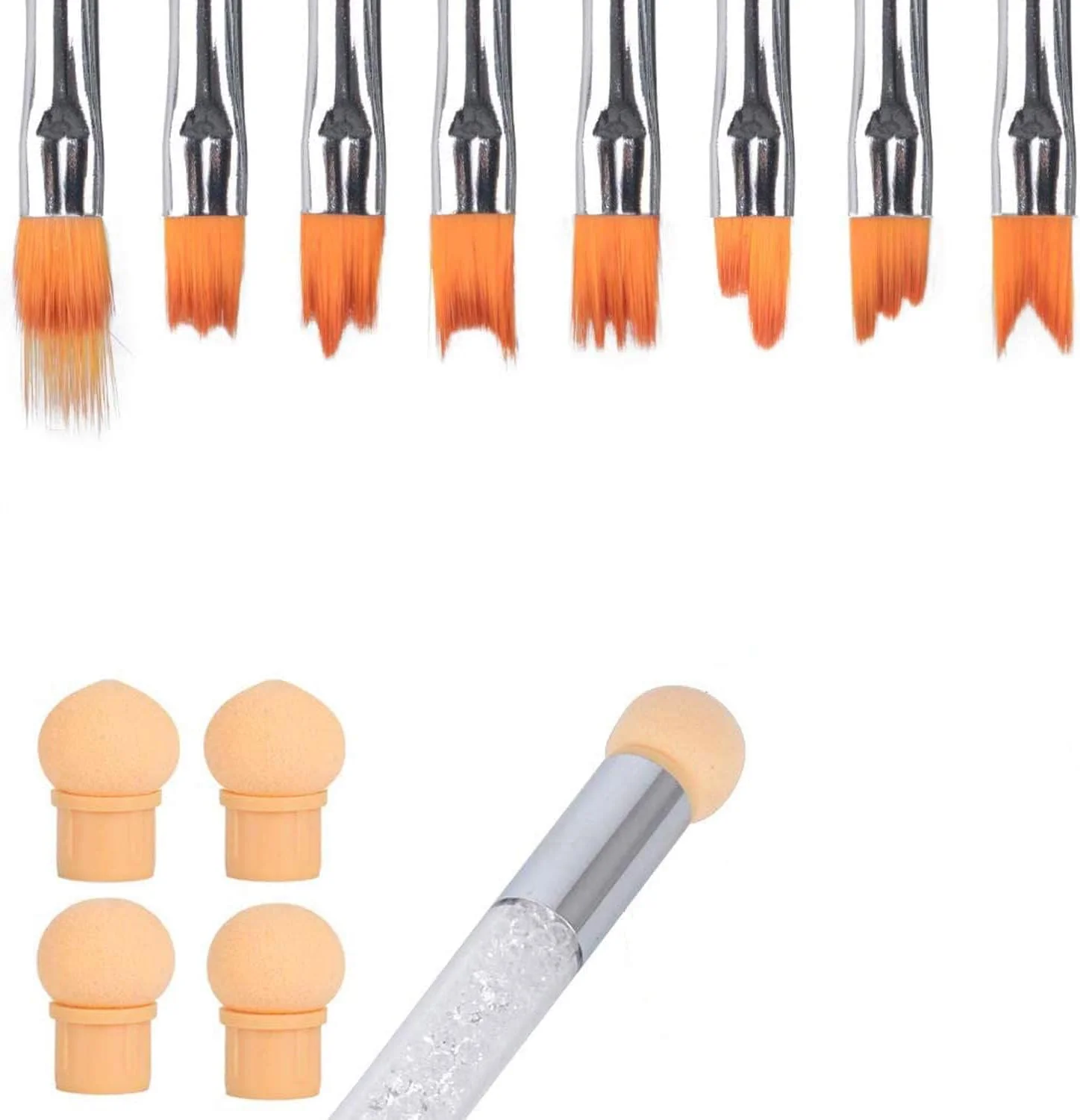 ست ۱۲ عددی برس طراحی ناخن صورتی برای طراحی ناخن، به همراه اسفنج ناخن با ۴ سر تعویضی و ۸ برس مختلف برای تزئین ناخن، مناسب برای استفاده در سالن و منزل و مانیکور DIY ست ۱۲ عددی برس طراحی ناخن صورتی برای طراحی ناخن، به همراه اسفنج ناخن با ۴ سر تعویضی و ۸ برس مختلف برای تزئین ناخن، مناسب برای استفاده در سالن و منزل و مانیکور DIY