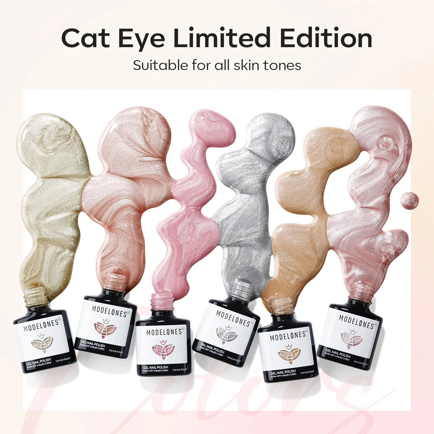 ست لاک ژل چشم گربه ای Modelones، اکلیلی هولوگرافیک 6 رنگ با آهنربا، سری کهکشانی، لاک ژل صورتی کالباسی، کیت لاک ژل LED، طراحی ناخن، مانیکور ژلی، هدیه ست لاک ژل چشم گربه ای Modelones، اکلیلی هولوگرافیک 6 رنگ با آهنربا، سری کهکشانی، لاک ژل صورتی کالباسی، کیت لاک ژل LED، طراحی ناخن، مانیکور ژلی، هدیه