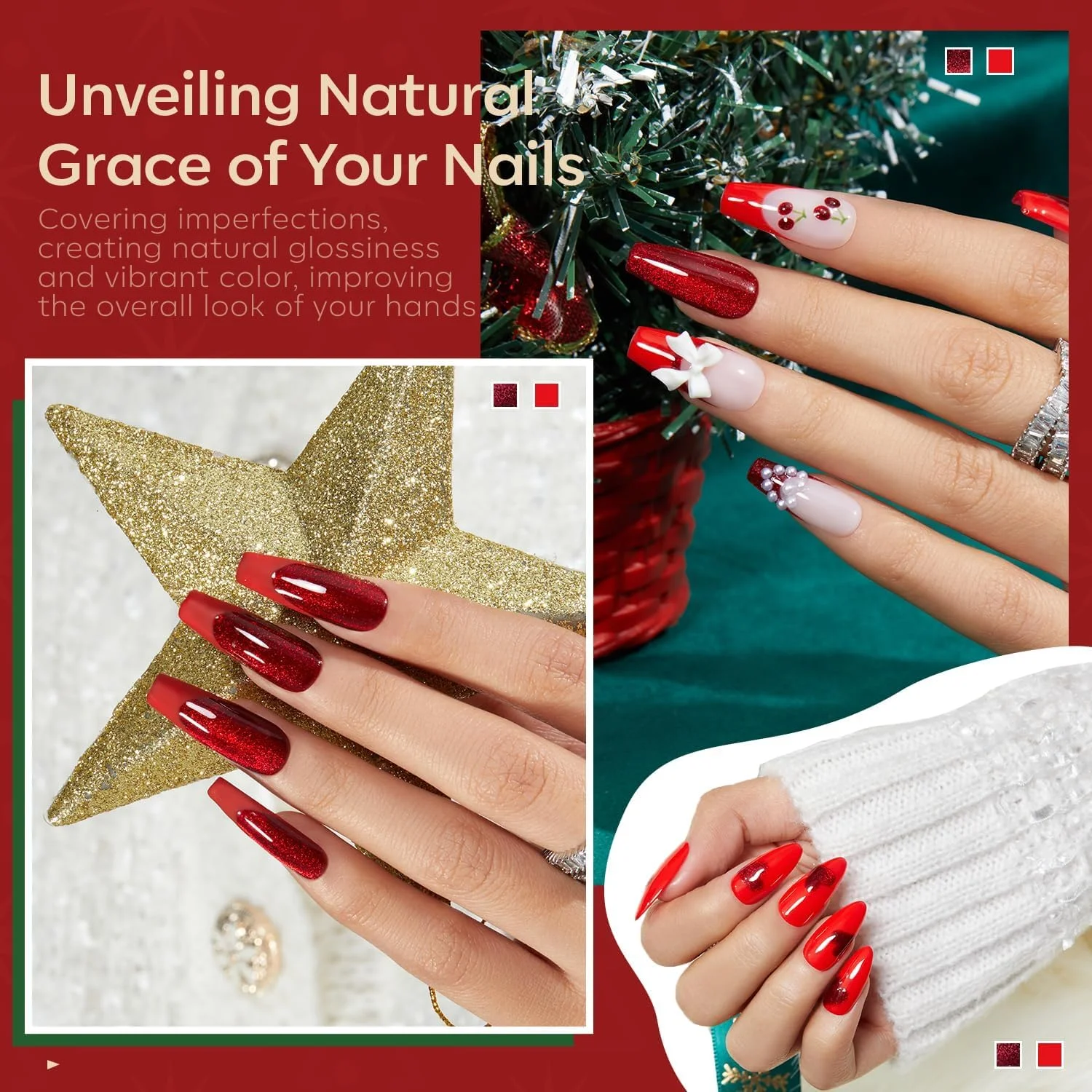 ست لاک ژل قرمز مدلونز، 2 رنگ قرمز اکلیلی، لاک ژل چشم گربه ای، رنگ های پاییزی و زمستانی، لاک ژل قرمز شرابی براق، لاک ژل ناخن، کیت مانیکور ناخن، هدیه برای زنان ست لاک ژل قرمز مدلونز، 2 رنگ قرمز اکلیلی، لاک ژل چشم گربه ای، رنگ های پاییزی و زمستانی، لاک ژل قرمز شرابی براق، لاک ژل ناخن، کیت مانیکور ناخن، هدیه برای زنان