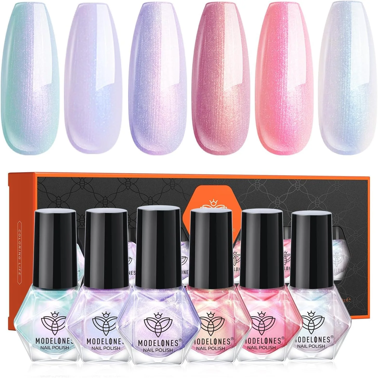 ست لاک ناخن مدلونز، 6 رنگ، بهاری 2025، صدفی براق صورتی بنفش سفید شفق قطبی سبز رنگین کمانی، کیت لاک ناخن خشک شونده سریع، هدیه عید پاک برای زنان، کیت مانیکور DIY سالن ست لاک ناخن مدلونز، 6 رنگ، بهاری 2025، صدفی براق صورتی بنفش سفید شفق قطبی سبز رنگین کمانی، کیت لاک ناخن خشک شونده سریع، هدیه عید پاک برای زنان، کیت مانیکور DIY سالن