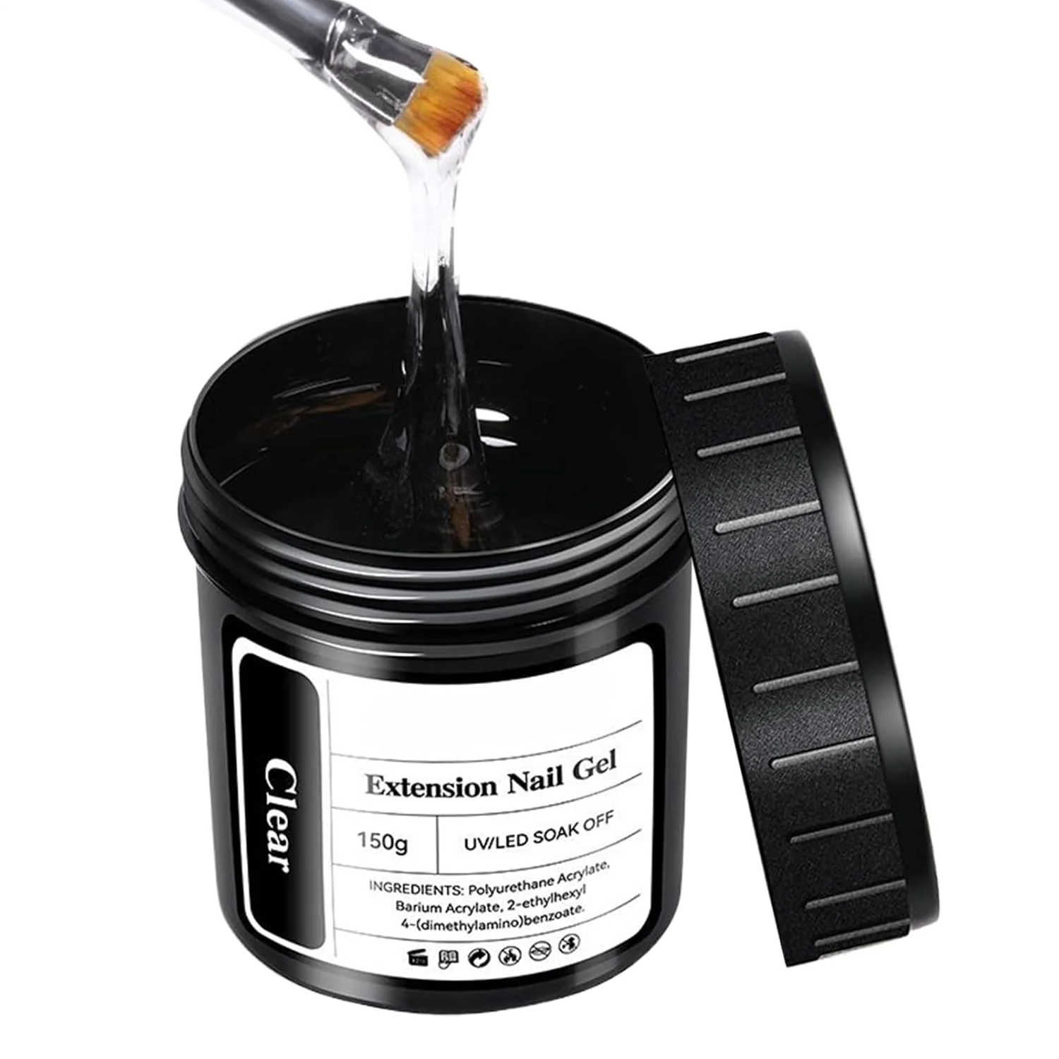 ژل کاشت ناخن، ژل مانیکور - چسب ژل یو وی ال ای دی نیمه دائم خشک شونده سریع 150 گرمی برای سالن، خانه، بانوان مبتدی، کاردستی و تزئین ژل کاشت ناخن، ژل مانیکور - چسب ژل یو وی ال ای دی نیمه دائم خشک شونده سریع 150 گرمی برای سالن، خانه، بانوان مبتدی، کاردستی و تزئین