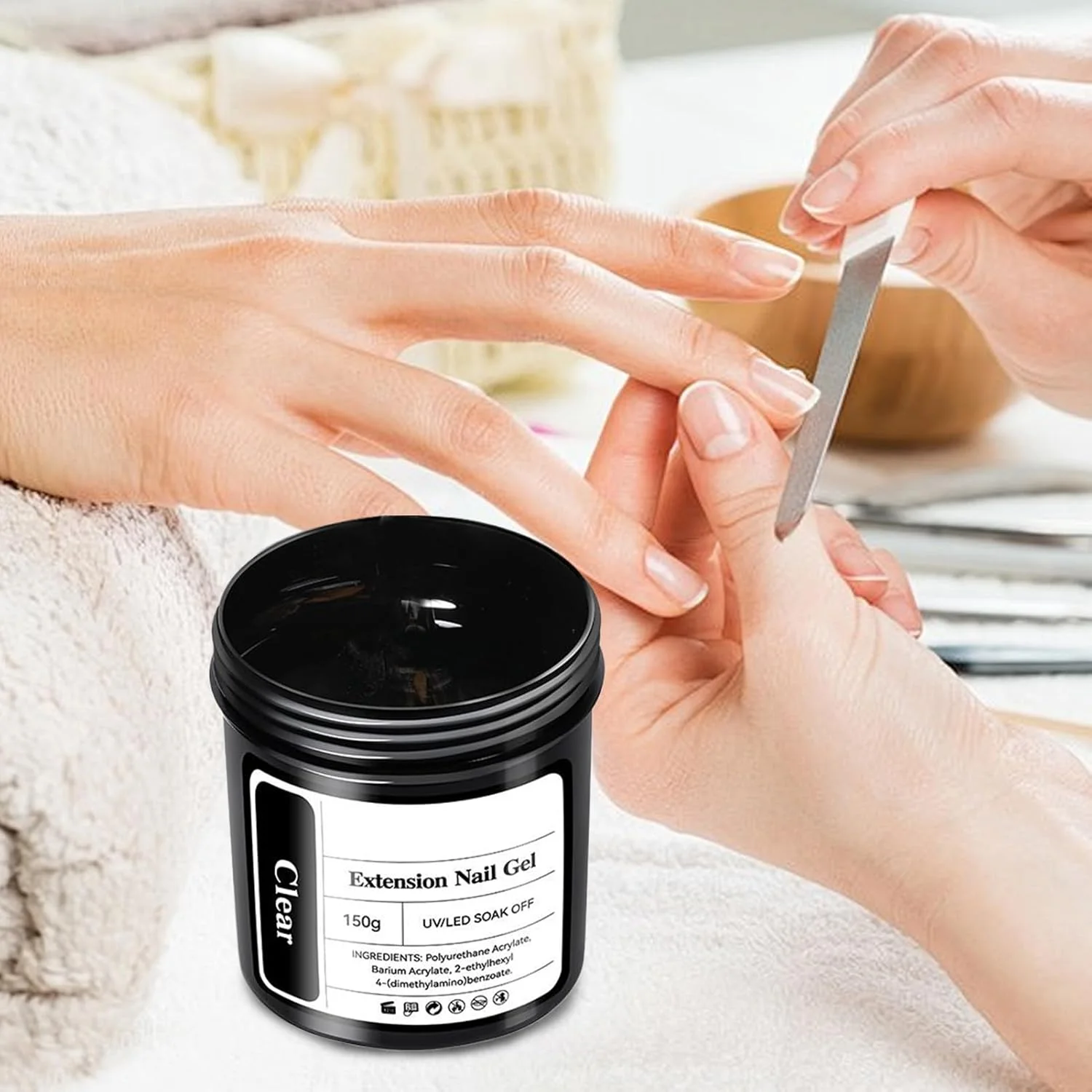 ژل کاشت ناخن - ژل ژله ای طراحی ناخن - 150 گرم، خشک شدن سریع، سازنده، نیمه دائمی، چسب UV LED برای سالن، منزل، بانوان، مبتدیان، تزئینات هنری ژل کاشت ناخن - ژل ژله ای طراحی ناخن - 150 گرم، خشک شدن سریع، سازنده، نیمه دائمی، چسب UV LED برای سالن، منزل، بانوان، مبتدیان، تزئینات هنری