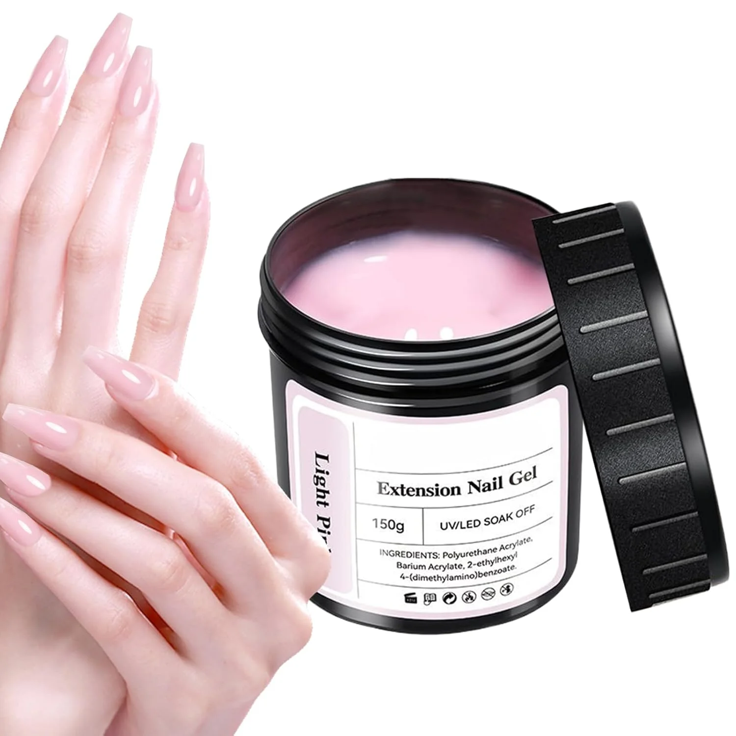 ژل اکستنشن، ژل ژله ای مانیکور، 150 گرم ژل سریع سازنده اکستنشن نیمه دائمی UV LED برای مبتدیان، بانوان، سالن ها، دختران، ایجاد ناخن در خانه ژل اکستنشن، ژل ژله ای مانیکور، 150 گرم ژل سریع سازنده اکستنشن نیمه دائمی UV LED برای مبتدیان، بانوان، سالن ها، دختران، ایجاد ناخن در خانه