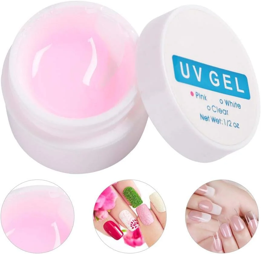 چسب کاشت ناخن، 3 رنگ چسب کاشت ناخن کریستالی خشک شونده سریع، ژل UV مانیکور (3#)