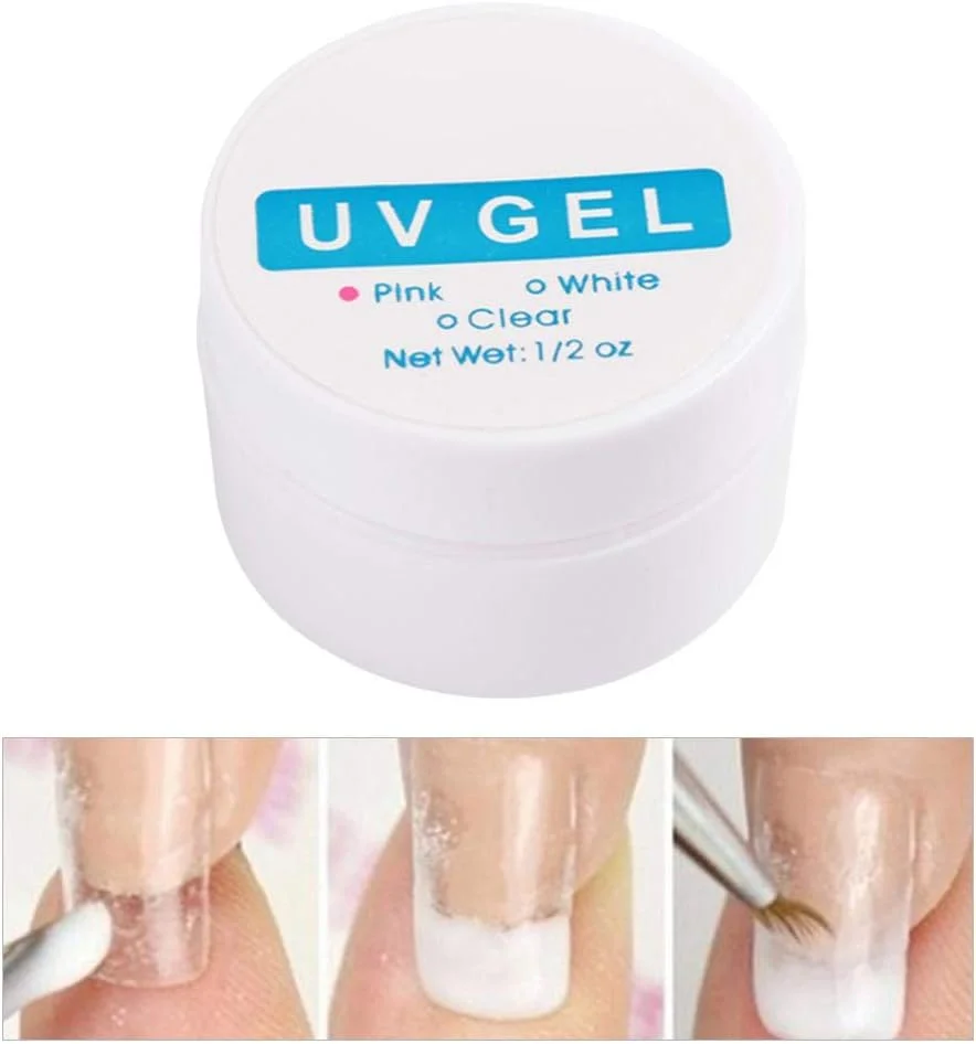 چسب کاشت ناخن، 3 رنگ چسب کاشت ناخن کریستالی خشک شونده سریع، ژل UV مانیکور (3#)