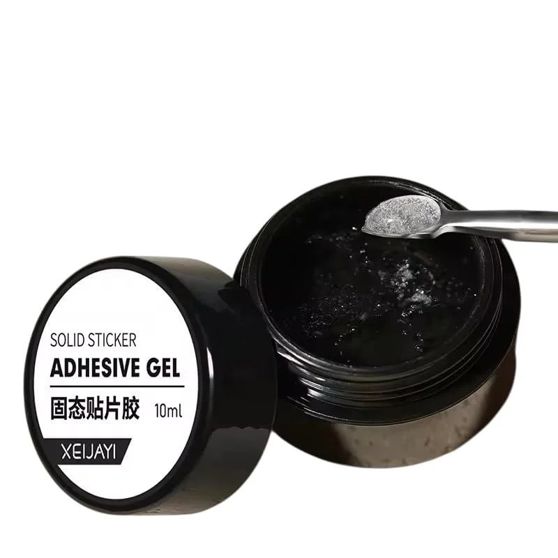 چسب ژل ناخن جامد، چسب اکریلیک شفاف برای ناخن های مصنوعی، ژل سخت پخت شونده با نور UV برای نوک ناخن های مصنوعی، هنر ناخن خانگی، 10 میلی لیتر
