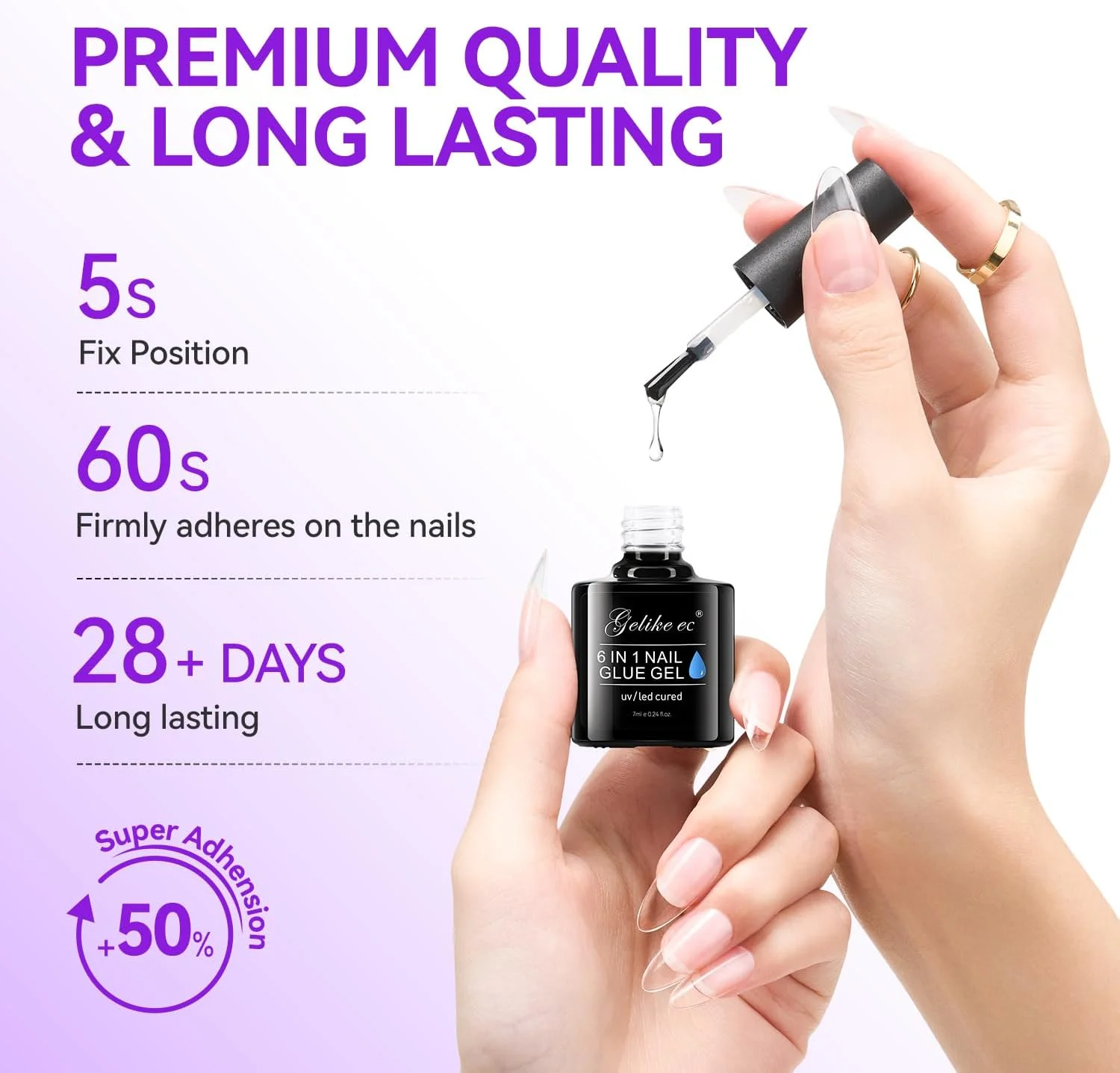 چسب ناخن ژلی 6 در 1 برای ناخن های اکریلیک، ماندگاری طولانی، نیاز به خشک شدن با اشعه ماوراء بنفش، چسب اکستنشن برای نوک ناخن های مصنوعی و ناخن های پرسی، ترمیم ناخن چسب ناخن ژلی 6 در 1 برای ناخن های اکریلیک، ماندگاری طولانی، نیاز به خشک شدن با اشعه ماوراء بنفش، چسب اکستنشن برای نوک ناخن های مصنوعی و ناخن های پرسی، ترمیم ناخن