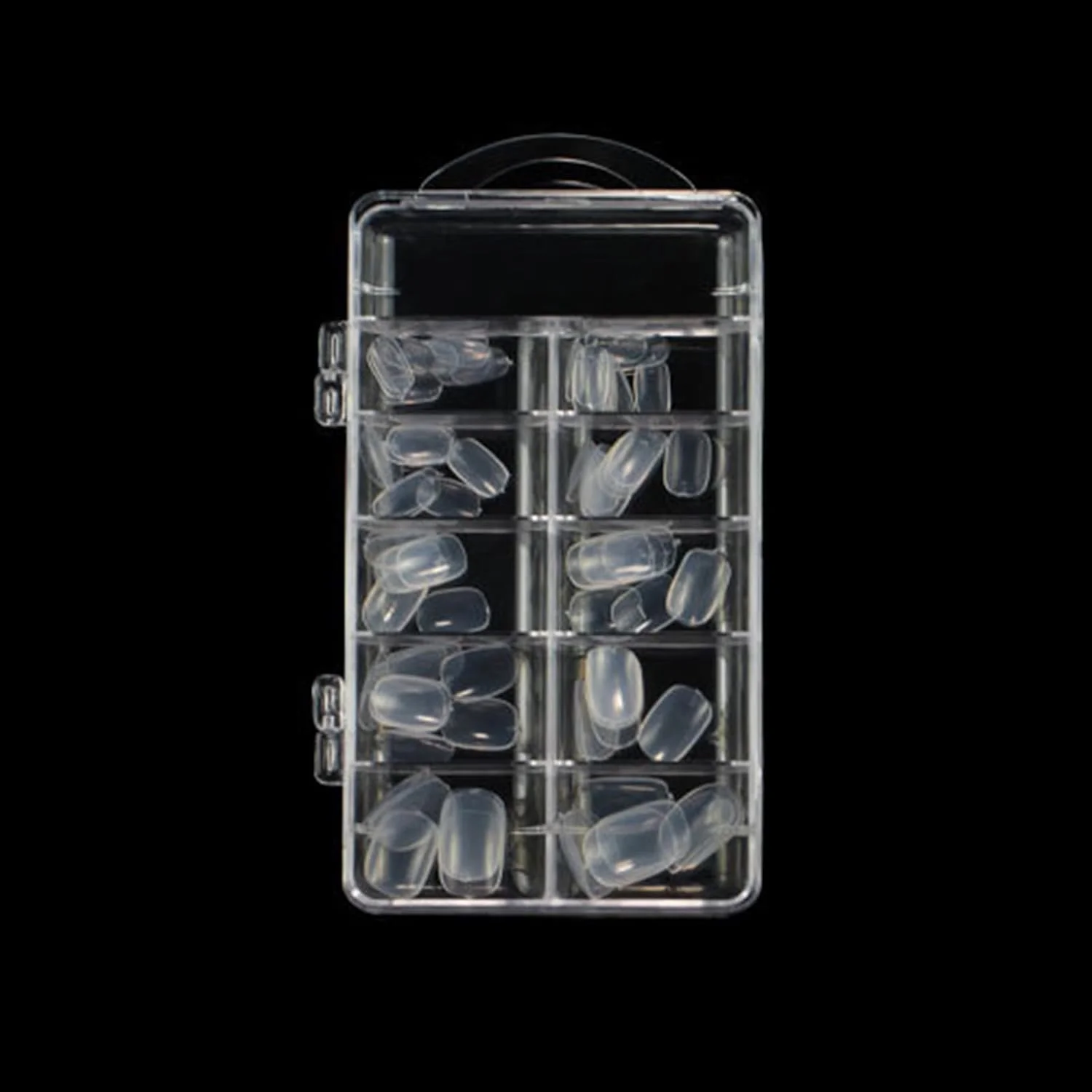 ۱۰۰ عدد تیپ ناخن مصنوعی شفاف برای طراحی ناخن