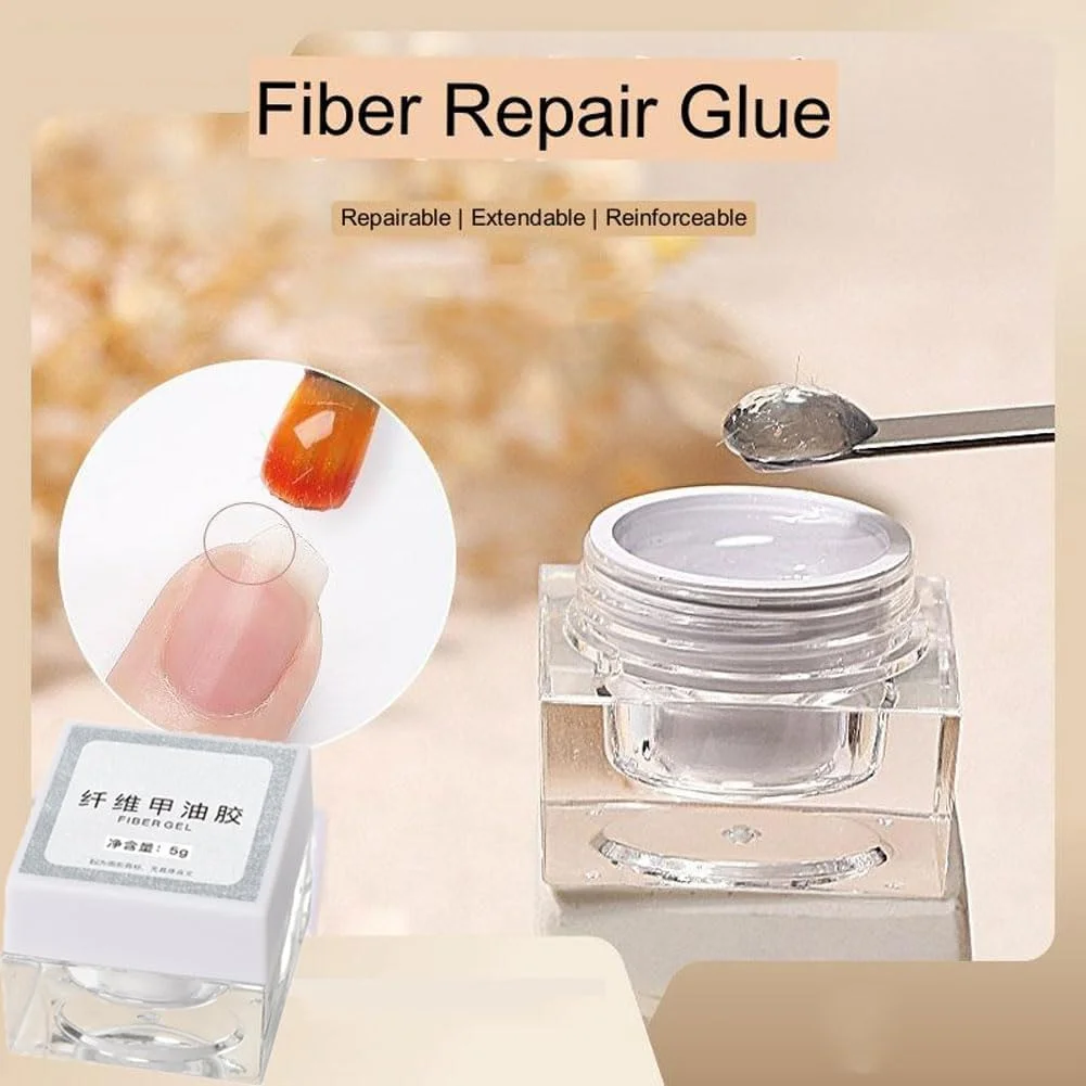 ژل ترمیم ناخن فیبری 2023، چسب ناخن شفاف با پایه روشن برای ناخن های شکسته، ترمیم ناخن، اکستنشن و تقویت (5 گرم) ژل ترمیم ناخن فیبری 2023، چسب ناخن شفاف با پایه روشن برای ناخن های شکسته، ترمیم ناخن، اکستنشن و تقویت (5 گرم)
