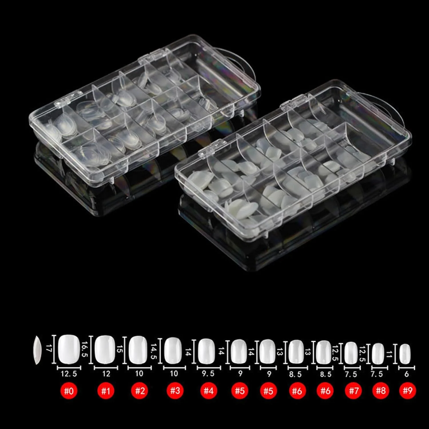 ۱۰۰ عدد تیپ ناخن مصنوعی شفاف برای طراحی ناخن ۱۰۰ عدد تیپ ناخن مصنوعی شفاف برای طراحی ناخن