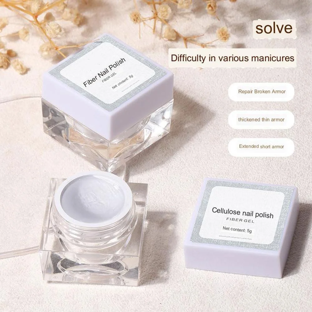 ژل ترمیم ناخن فیبری 2023، چسب ناخن شفاف با پایه روشن برای ناخن های شکسته، ترمیم ناخن، اکستنشن و تقویت (5 گرم) ژل ترمیم ناخن فیبری 2023، چسب ناخن شفاف با پایه روشن برای ناخن های شکسته، ترمیم ناخن، اکستنشن و تقویت (5 گرم)