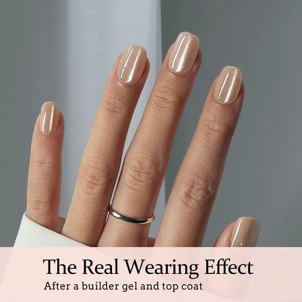 BTArtboxnails Cat Eye XCOATTIPS - تیپ های ناخن ژلی نرم مربعی، ناخن های اکلیلی چسبی کوتاه، ناخن های مصنوعی اکریلیک خیساندنی چسبی در 15 سایز - ست 150 عددی اکستنشن ناخن، Aurora