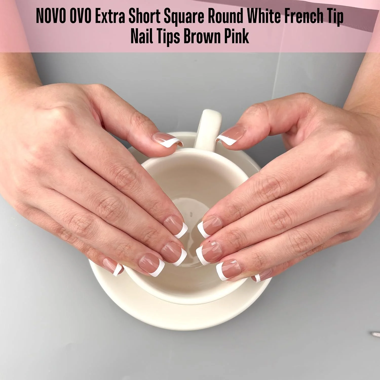 نوو اوو نوک ناخن فرانسوی سفید خیلی کوتاه، XS XXS مربعی گرد صورتی قهوه ای، برای بستر ناخن پهن و کوتاه، پوشش کامل ضخیم برای زنان و مردان، کیت اکستنشن اکریلیک ژل نرم، 16 سایز x 224 عدد نوو اوو نوک ناخن فرانسوی سفید خیلی کوتاه، XS XXS مربعی گرد صورتی قهوه ای، برای بستر ناخن پهن و کوتاه، پوشش کامل ضخیم برای زنان و مردان، کیت اکستنشن اکریلیک ژل نرم، 16 سایز x 224 عدد