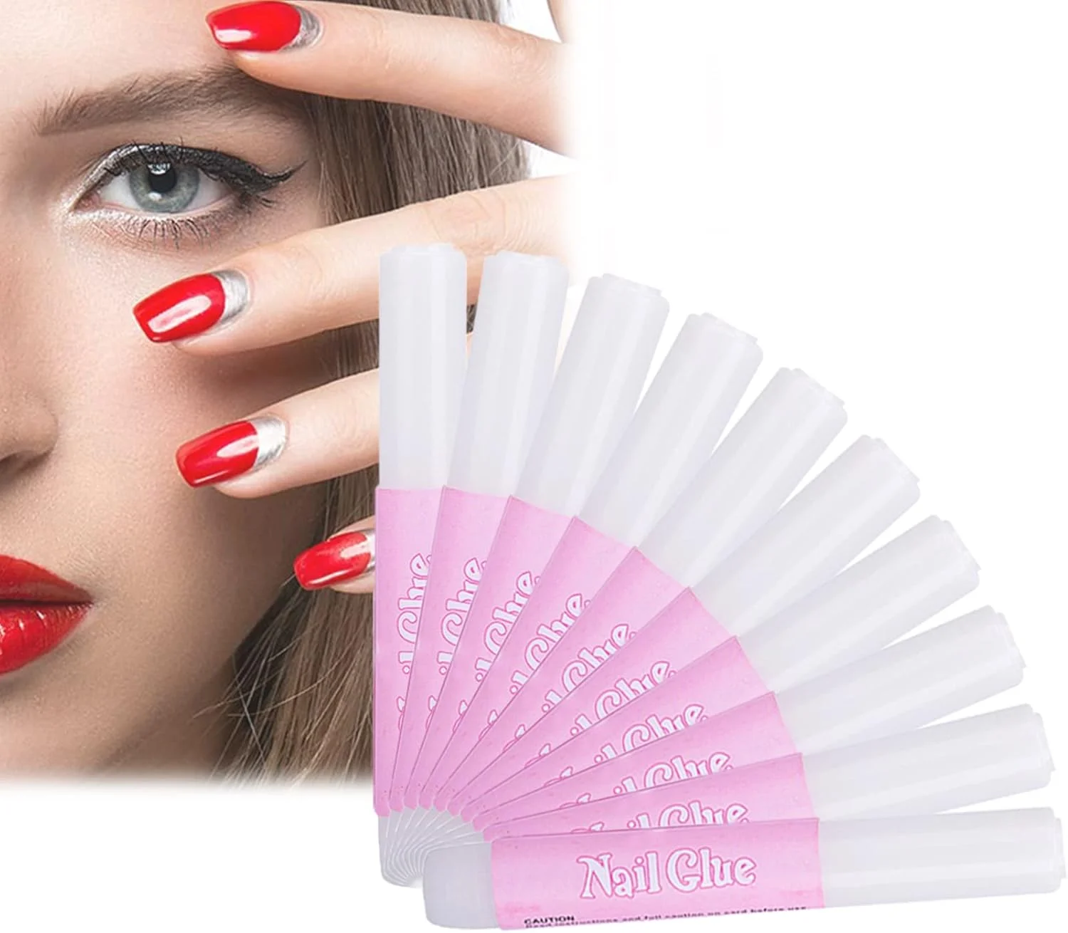 چسب ناخن فوق العاده قوی برای اتصال ناخن مصنوعی، چسب اکستنشن ناخن، ابزار مانیکور ژلی مناسب برای لوازم آرایش ناخن، 10 عدد چسب ناخن فوق العاده قوی برای اتصال ناخن مصنوعی، چسب اکستنشن ناخن، ابزار مانیکور ژلی مناسب برای لوازم آرایش ناخن، 10 عدد