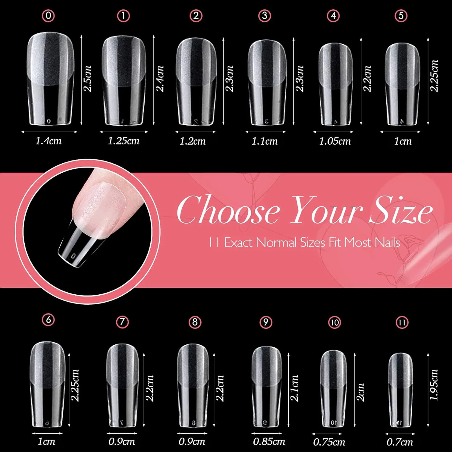 420 عدد تیپ ناخن کوتاه مربعی پوشش کامل - اکستنشن ناخن آسان، چسب ناخن مصنوعی اکریلیک برای هنر DIY در خانه (مربع متوسط) 420 عدد تیپ ناخن کوتاه مربعی پوشش کامل - اکستنشن ناخن آسان، چسب ناخن مصنوعی اکریلیک برای هنر DIY در خانه (مربع متوسط)