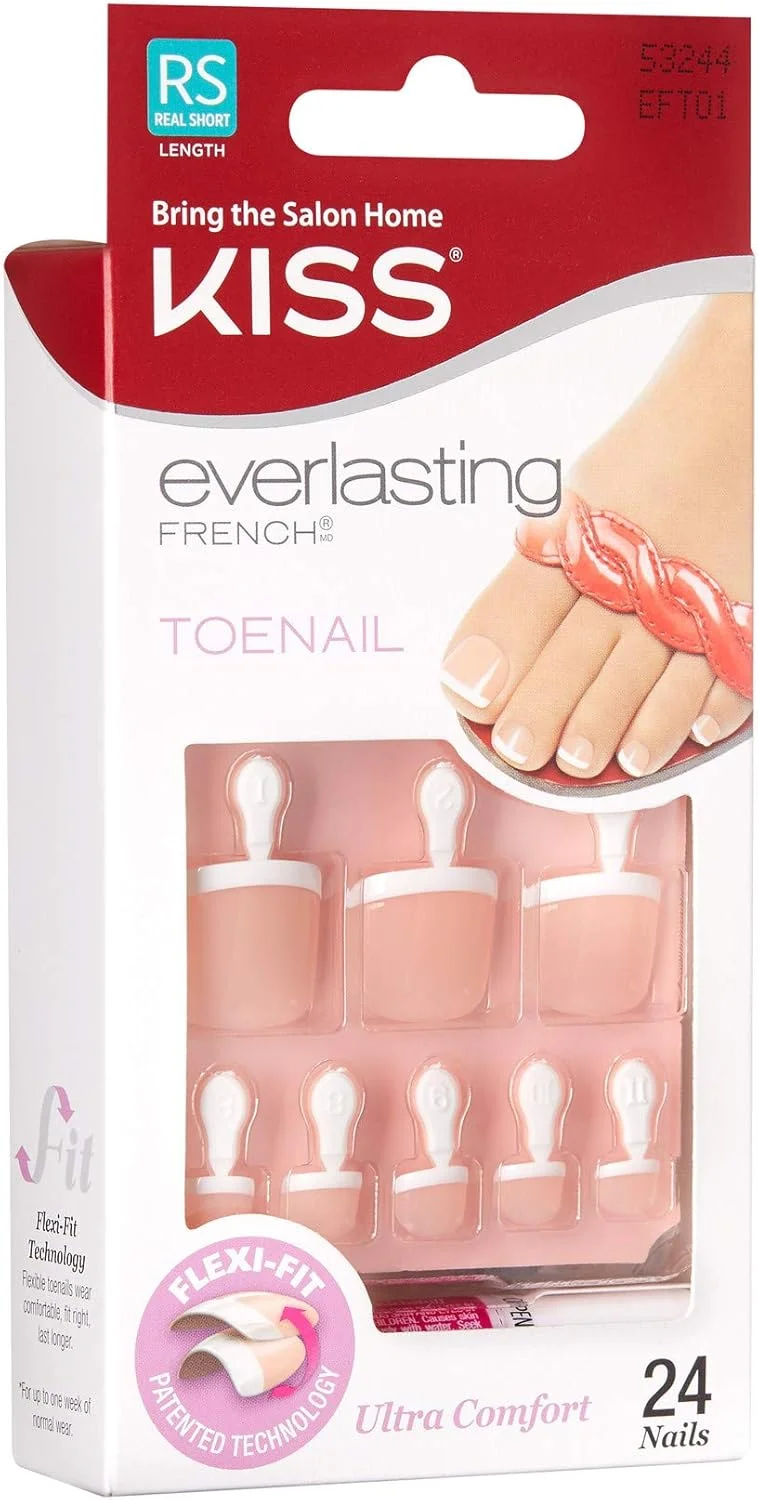 ناخن مصنوعی پا چسبی KISS مدل Everlasting، طرح 'Limitless'، فرانسوی، سایز کوتاه، فرم اسکووال، شامل 24 ناخن، چسب 2 گرمی، یک عدد چوب مانیکور، یک عدد سوهان کوچک ناخن مصنوعی پا چسبی KISS مدل Everlasting، طرح 'Limitless'، فرانسوی، سایز کوتاه، فرم اسکووال، شامل 24 ناخن، چسب 2 گرمی، یک عدد چوب مانیکور، یک عدد سوهان کوچک