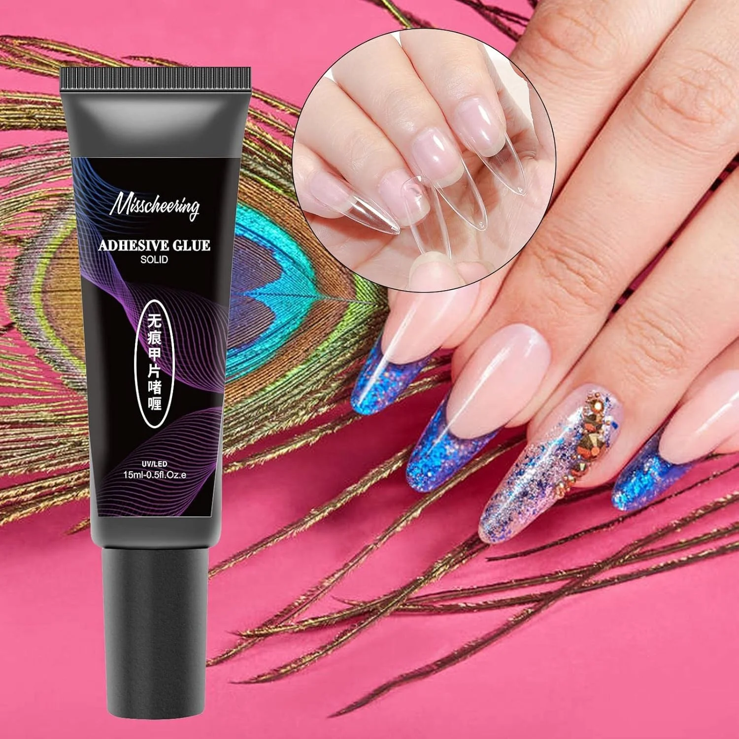 ژل اکستنشن ناخن | چسب ژلی نوک ناخن | چسب پچ ناخن، مناسب برای ناخن های اکریلیک یا چسب ناخن مصنوعی ژل اکستنشن ناخن | چسب ژلی نوک ناخن | چسب پچ ناخن، مناسب برای ناخن های اکریلیک یا چسب ناخن مصنوعی