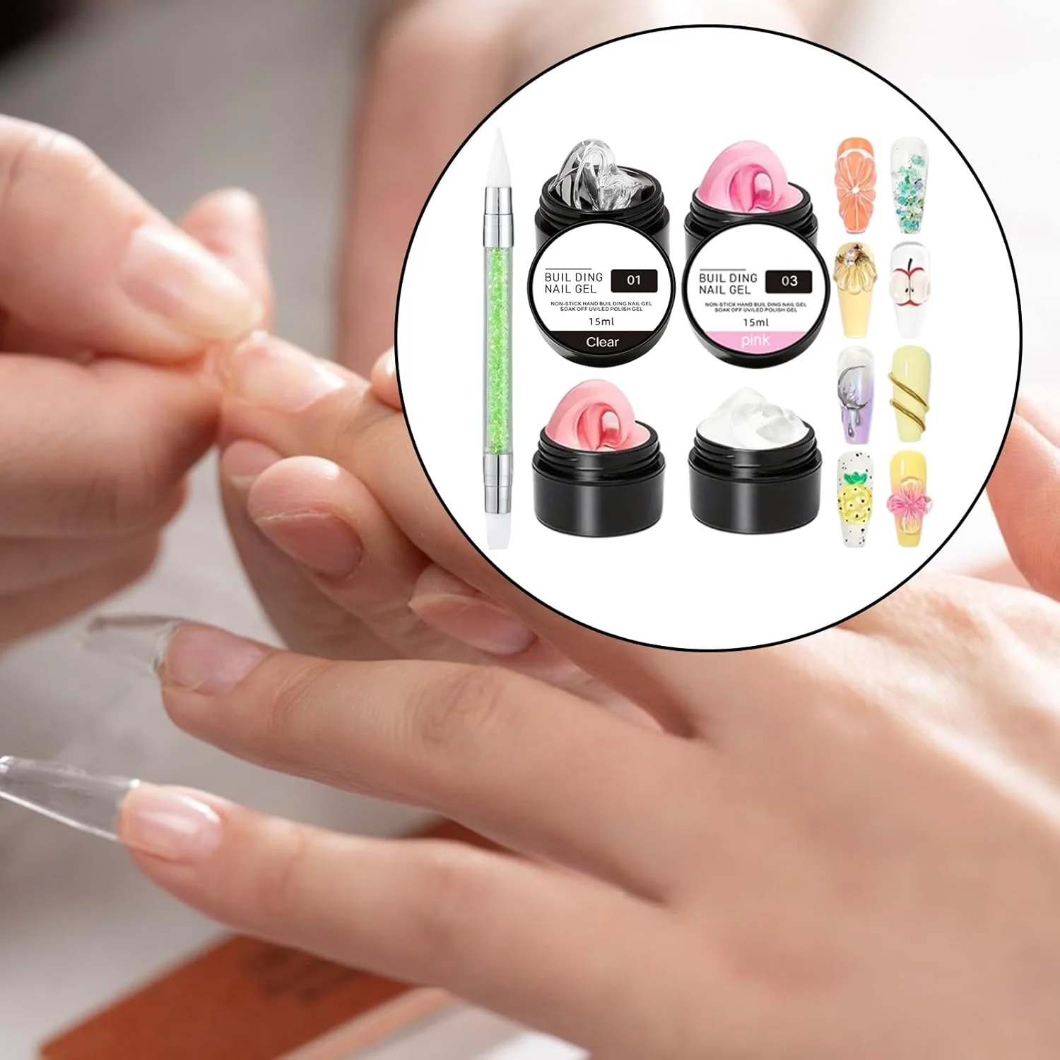 چسب طراحی ناخن سه بعدی - چسب طراحی ناخن در 4 رنگ | چسب قالب گیری ناخن سه بعدی برای نگین، طراحی، نوک فرانسوی، فویل، گل و طراحی های جذاب برای مانیکور و پدیکور خانگی چسب طراحی ناخن سه بعدی - چسب طراحی ناخن در 4 رنگ | چسب قالب گیری ناخن سه بعدی برای نگین، طراحی، نوک فرانسوی، فویل، گل و طراحی های جذاب برای مانیکور و پدیکور خانگی