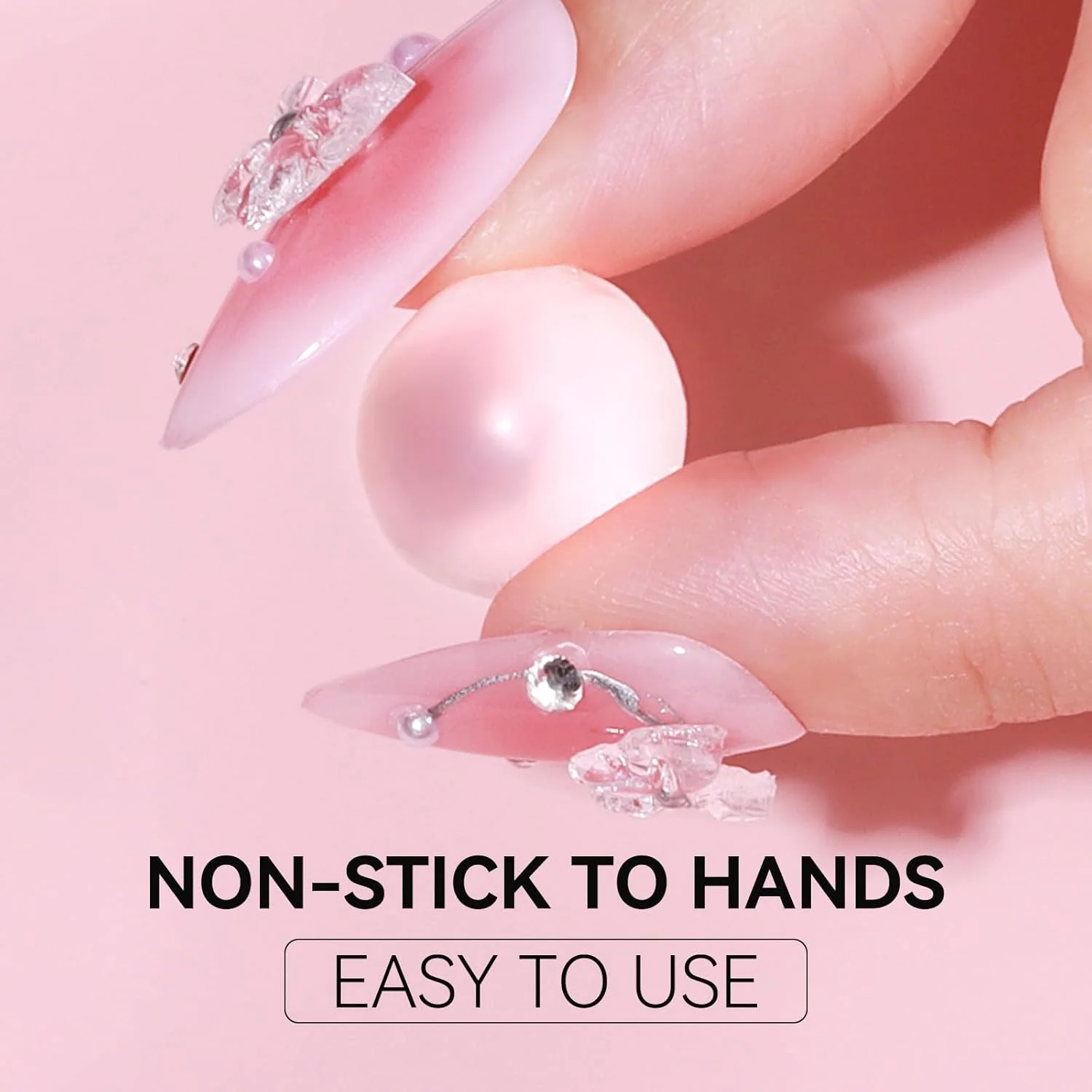 ژل سازنده جامد Makartt: چسب UV غیر چسبنده 4 در 1، 2 عددی برای اکستنشن ناخن، مجسمه سازی سه بعدی، مناسب برای نوک ناخن های اکریلیک، نگین و مجسمه ها، ژل های سخت