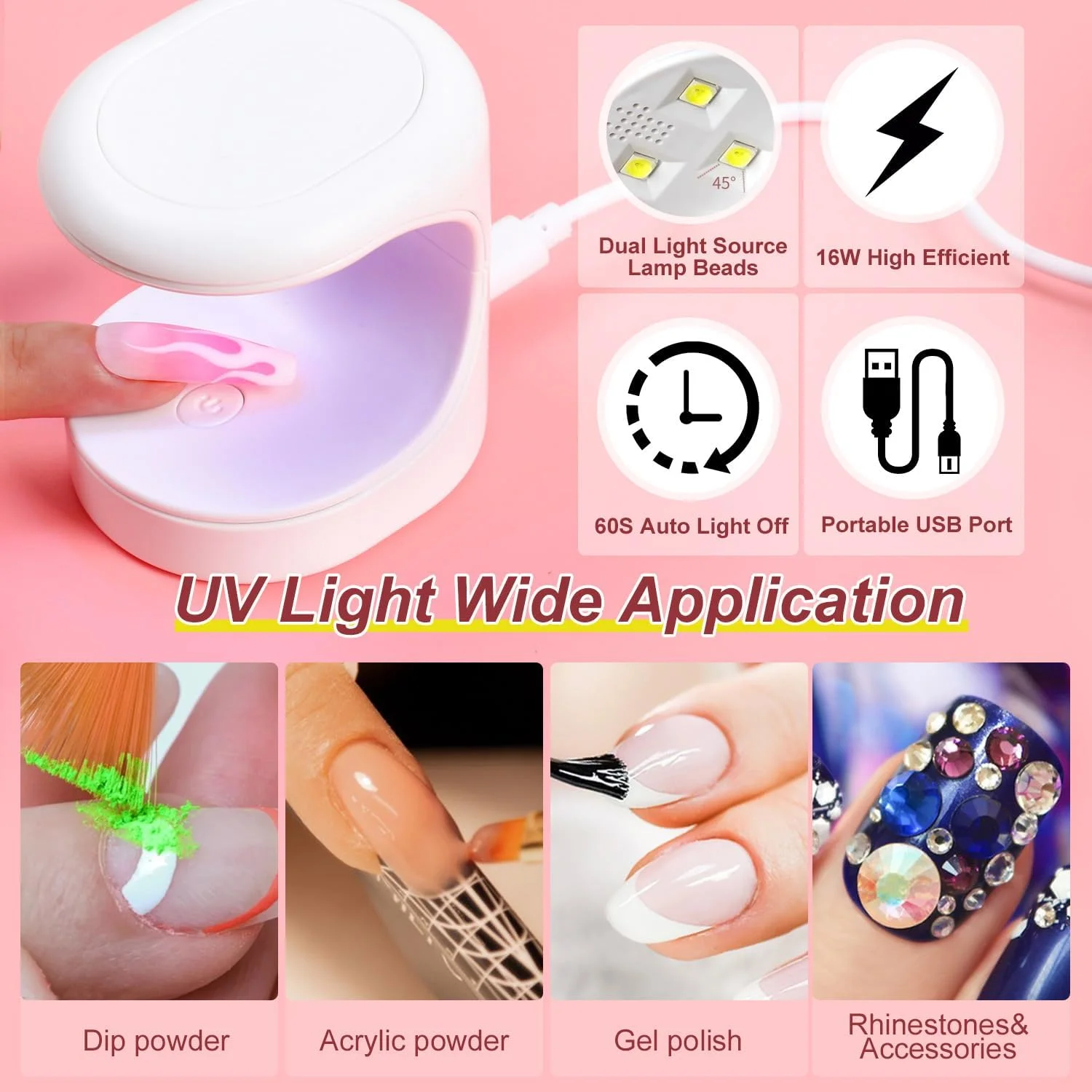 ست ژل ناخن Major Dijit - ست کامل ژل ناخن برای مبتدیان به همراه دریل، چسب ناخن 4 در 1، 500 عدد تیپ ناخن بلند تابوتی، لامپ UV برای کاشت و طراحی ناخن ست ژل ناخن Major Dijit - ست کامل ژل ناخن برای مبتدیان به همراه دریل، چسب ناخن 4 در 1، 500 عدد تیپ ناخن بلند تابوتی، لامپ UV برای کاشت و طراحی ناخن