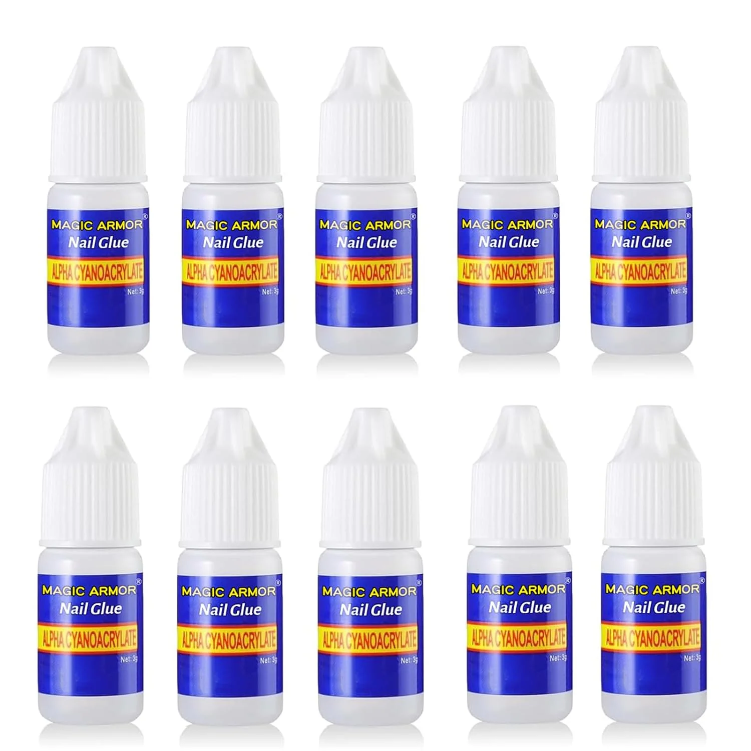 چسب ناخن فوق العاده قوی - کیفیت حرفه ای سالن، چسب نوک ناخن فوق العاده سریع و قوی برای ناخن های شکسته، چسبندگی فوق العاده بادوام برای ناخن های مصنوعی