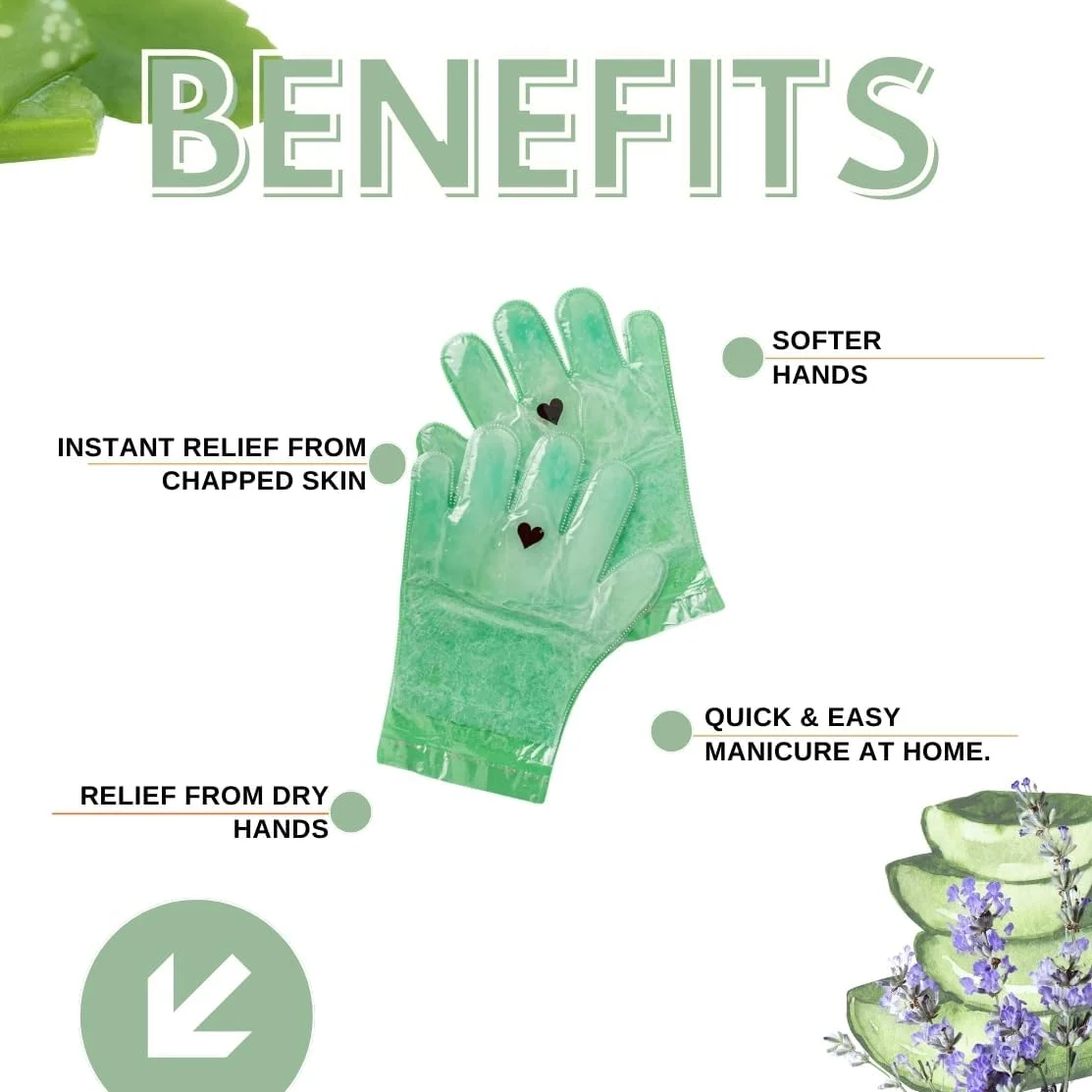 دستکش پارافین دست هاوس آف بیوتی، مرطوب کننده دست، پوست خشک و زبر، آبرسانی و درمان پارافین برای انواع پوست دست (طعم آلوئه ورا)