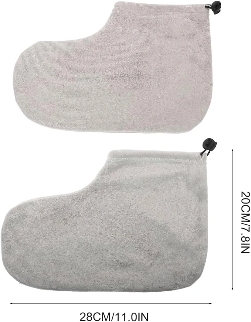 FRCOLOR 3 جفت روکش گرم پارافین برای پا، مناسب برای درمان پا، فعالسازی بافت ها، بهبود جذب و درمان سالم پا