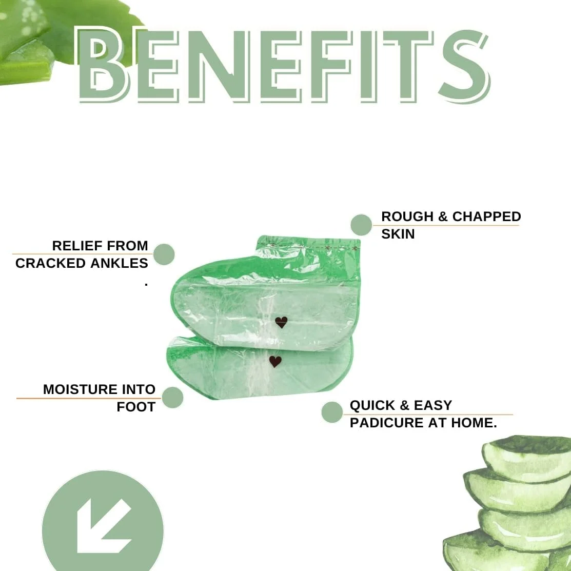 جوراب موم پارافین برای پا، مرطوب کننده پاشنه ترک خورده، پوست خشک و زبر، پدیکور پارافین تراپی برای انواع پوست پا (طعم آلوئه ورا) جوراب موم پارافین برای پا، مرطوب کننده پاشنه ترک خورده، پوست خشک و زبر، پدیکور پارافین تراپی برای انواع پوست پا (طعم آلوئه ورا)