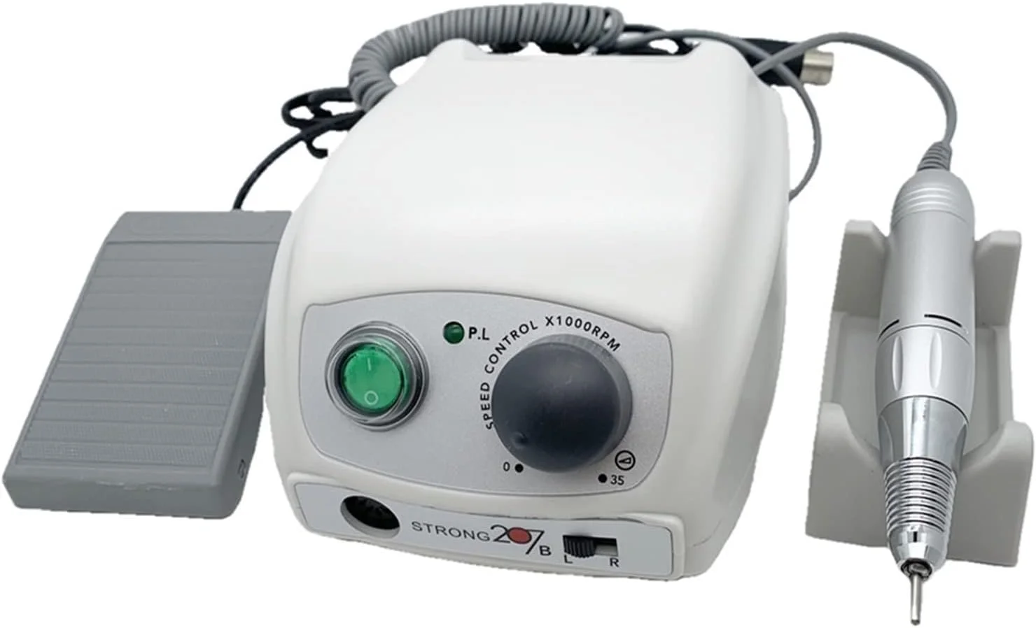 جعبه کنترل 65 واتی مدل Strong 207b با سرعت 35000 دور در دقیقه، ابزار مانیکور و پدیکور، دستگاه پولیش ناخن (رنگ: سبز روشن، سایز: EU) جعبه کنترل 65 واتی مدل Strong 207b با سرعت 35000 دور در دقیقه، ابزار مانیکور و پدیکور، دستگاه پولیش ناخن (رنگ: سبز روشن، سایز: EU)