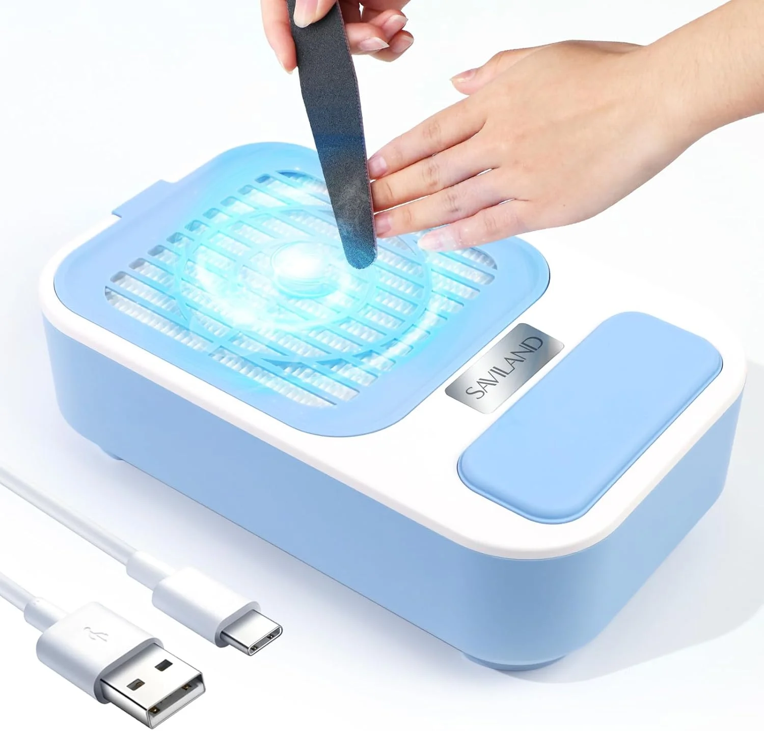 دستگاه جمع کننده گرد و غبار ناخن ساویلند - دستگاه مکنده ناخن با فیلتر قابل استفاده مجدد، فن مکنده گرد و غبار ناخن، مکش قوی، لوازم طراحی ناخن برای مانیکور، ریموور یا مراقبت از ناخن دستگاه جمع کننده گرد و غبار ناخن ساویلند - دستگاه مکنده ناخن با فیلتر قابل استفاده مجدد، فن مکنده گرد و غبار ناخن، مکش قوی، لوازم طراحی ناخن برای مانیکور، ریموور یا مراقبت از ناخن