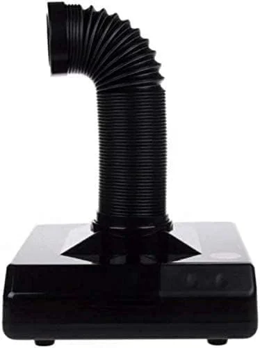 دستگاه جمع کننده گرد و غبار ناخن 60 واتی با مکش قوی، خشک کن هوا، طراحی آرنجی جمع شونده، ابزار مانیکور پدیکور (مشکی)