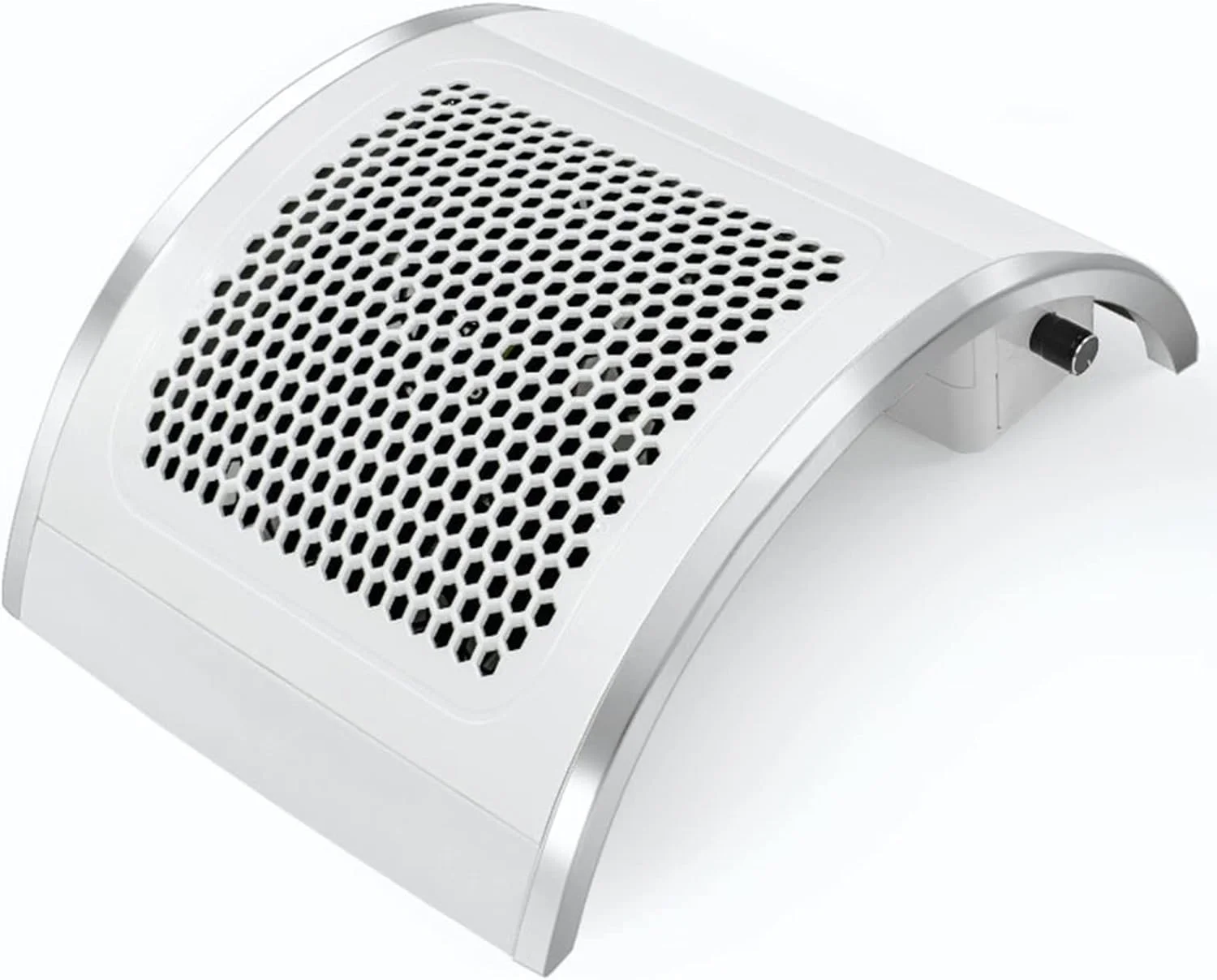 دستگاه جمع کننده گرد و غبار ناخن، مکنده قدرتمند ناخن، پاک کننده گرد و غبار ناخن 80 واتی با 4 فن و 2 کیسه جمع آوری گرد و غبار، دستگاه مکش برقی گرد و غبار برای پولیش ناخن ژل اکریلیک، سالن ناخن (رنگ: نقره ای)