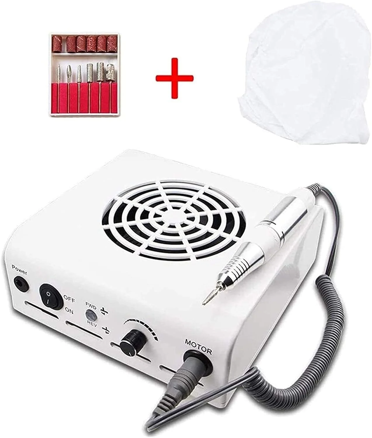 دستگاه سوهان ناخن و مکنده گرد ناخن، مانیکور با فن قدرتمند، ابزار مانیکور و پدیکور ناخن