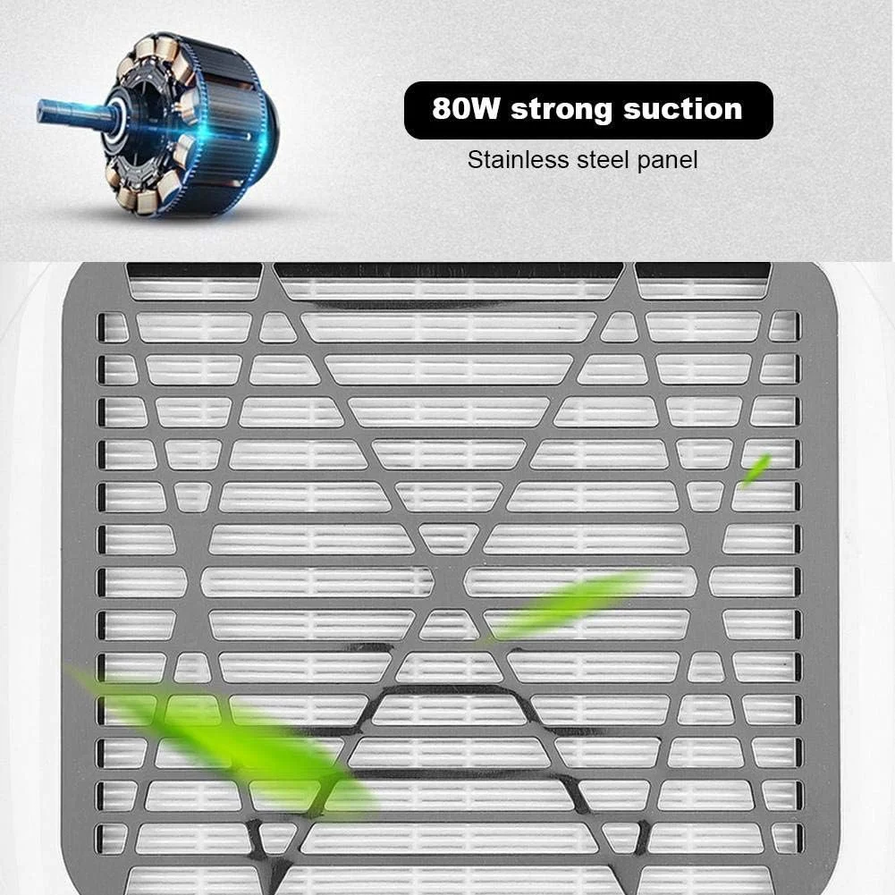 دستگاه مکنده گرد و غبار ناخن حرفه ای 80 وات، جمع کننده گرد و غبار ناخن حرفه ای، استخراج گرد و غبار ناخن، فن برقی مکنده گرد و غبار ناخن با فیلتر دستگاه مکنده گرد و غبار ناخن حرفه ای 80 وات، جمع کننده گرد و غبار ناخن حرفه ای، استخراج گرد و غبار ناخن، فن برقی مکنده گرد و غبار ناخن با فیلتر