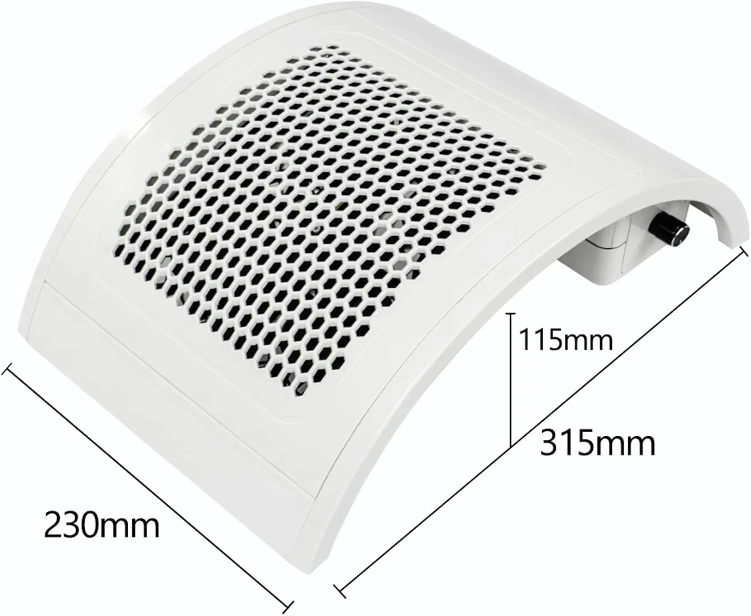 دستگاه جمع کننده گرد و غبار ناخن، مکنده قدرتمند ناخن، پاک کننده گرد و غبار ناخن 80 واتی با 4 فن و 2 کیسه جمع آوری گرد و غبار، دستگاه مکش برقی گرد و غبار برای پولیش ناخن ژل اکریلیک، سالن ناخن (رنگ: نقره ای)