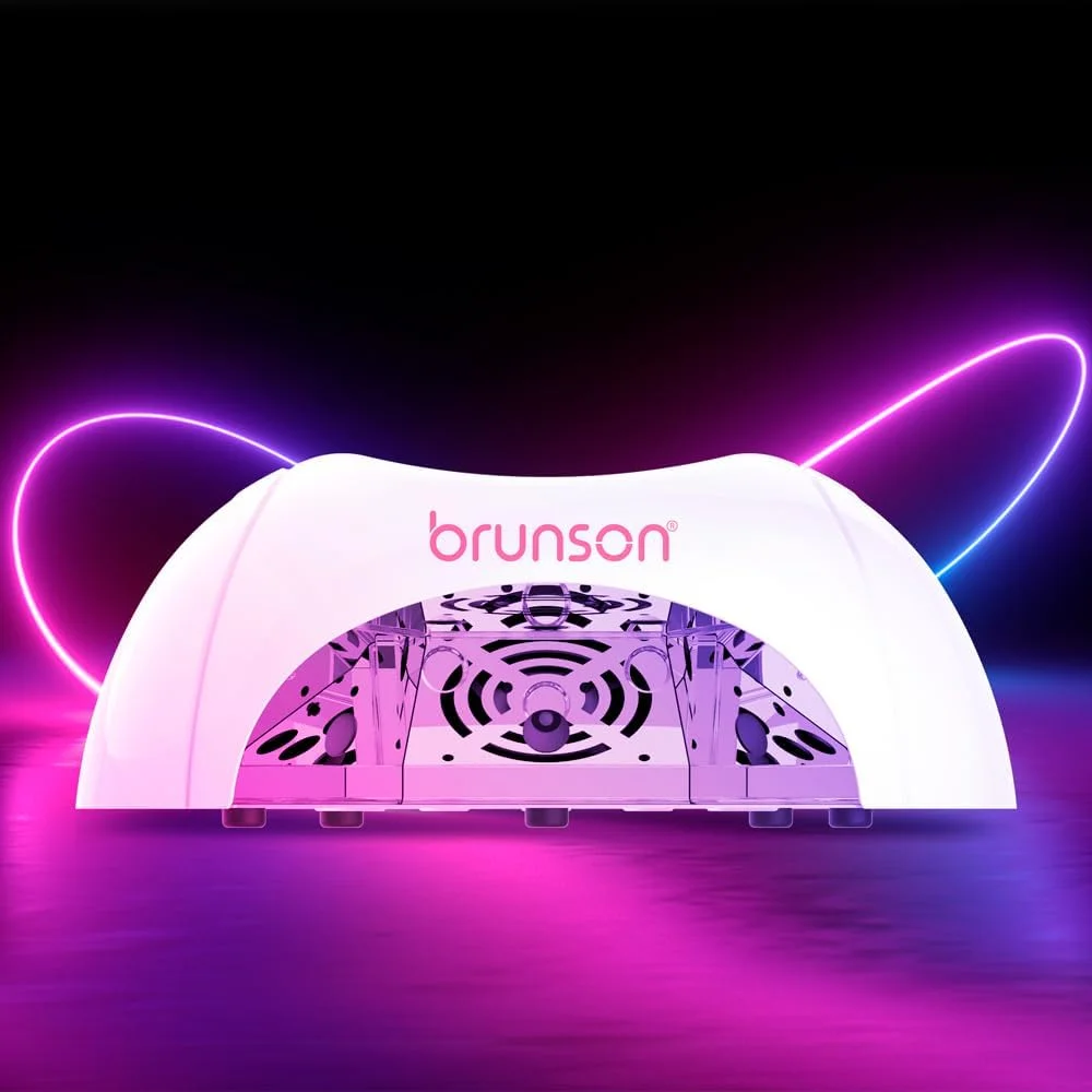 دستگاه خشک کن لاک ژل ناخن حرفه ای برونسون، لامپ LED UV 168 وات مناسب برای استفاده حرفه ای در سالن های مانیکور، ناخن ها، لاک، مانیکور، پدیکور و ابزارهای طراحی ناخن